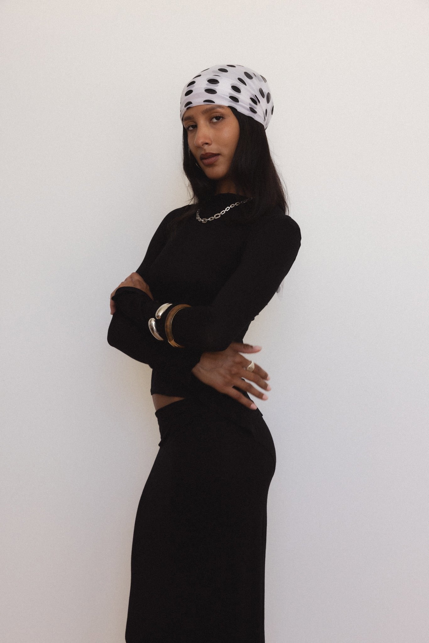 Demeter Maxi Skirt in Midnight