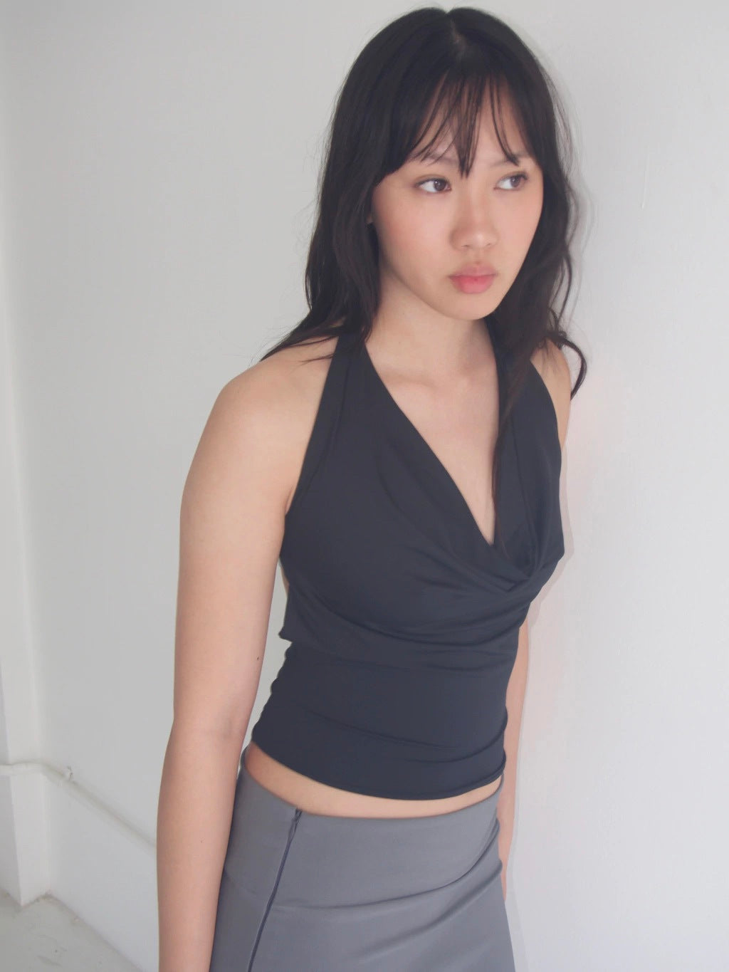 MULTIPLE USES TOP WITH LEATHER BELT