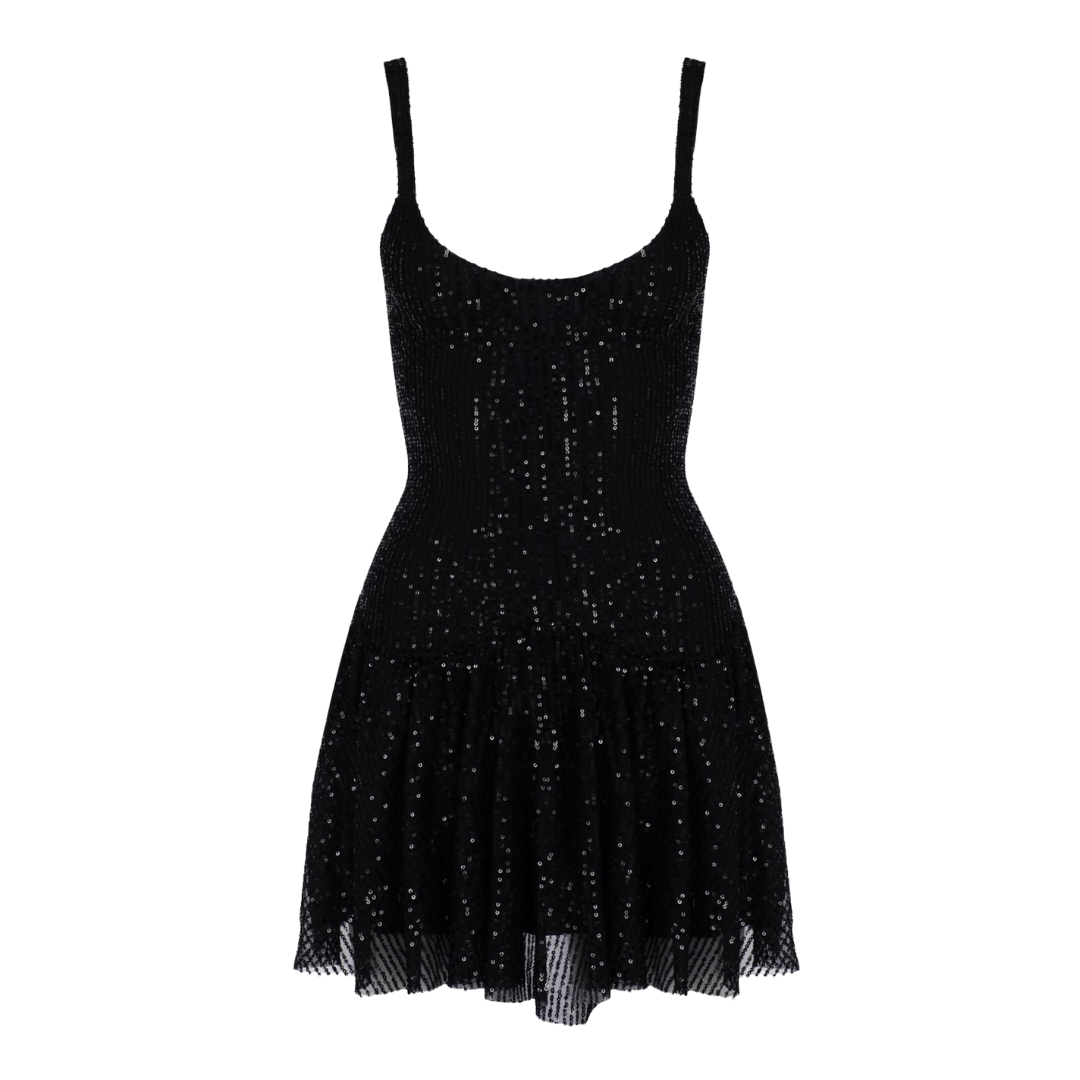 Noir Starlight Mini Dress