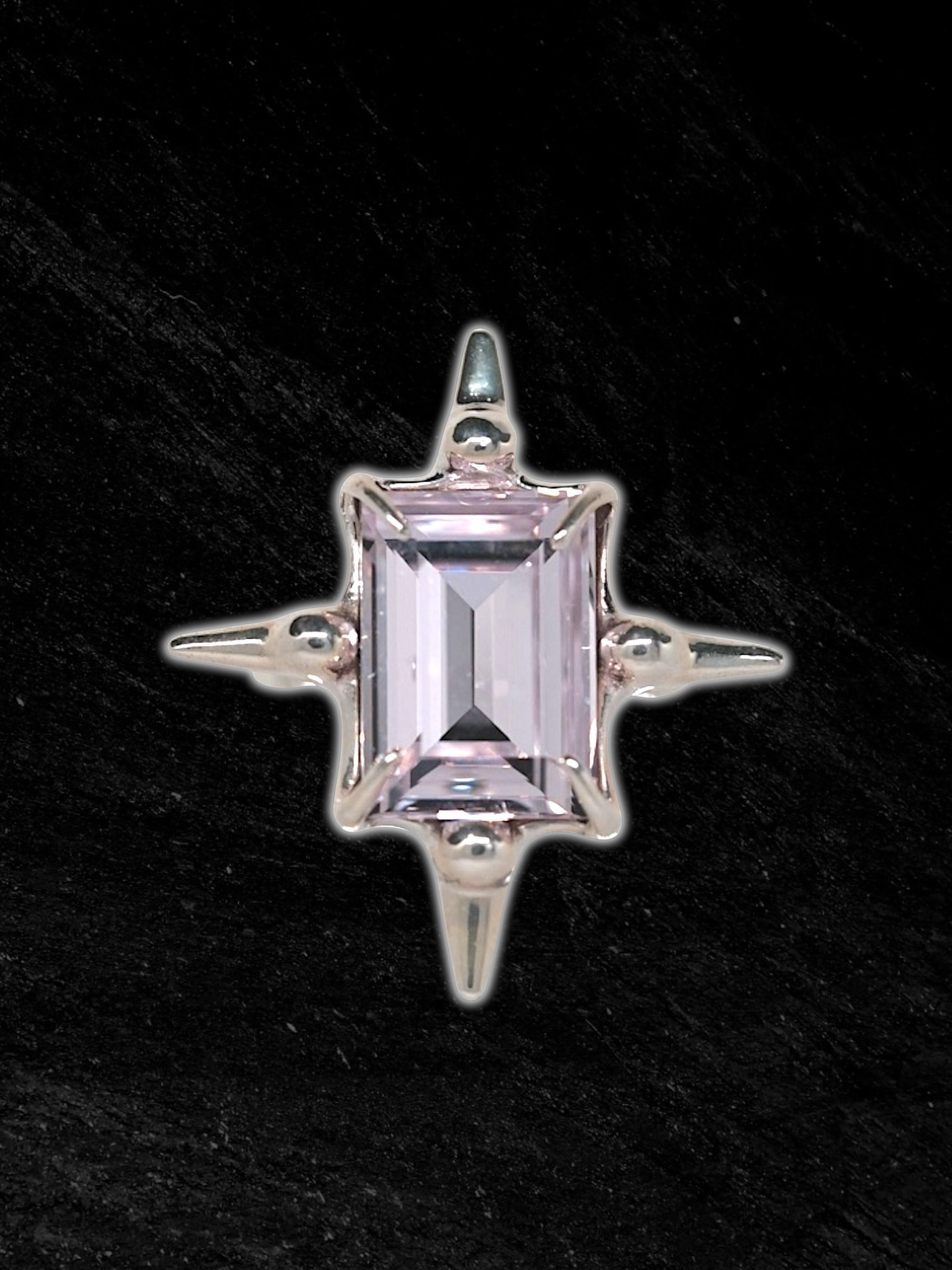 Light Pink Astroid Ring S925