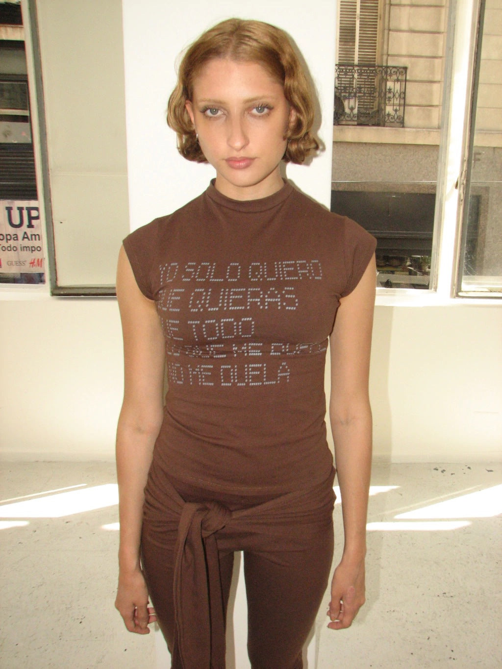 BABY TEE DOLOR - BROWN