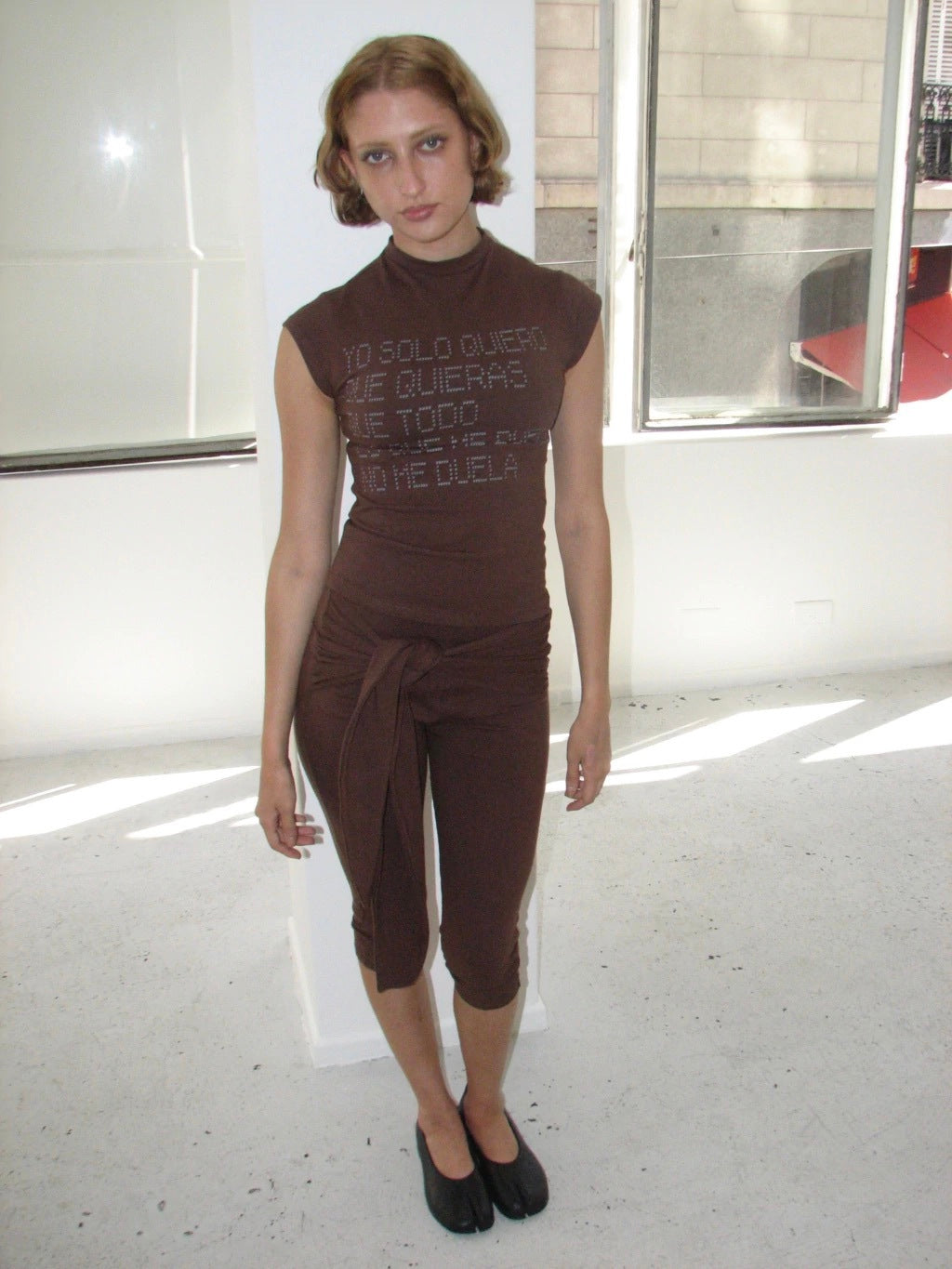 BABY TEE DOLOR - BROWN