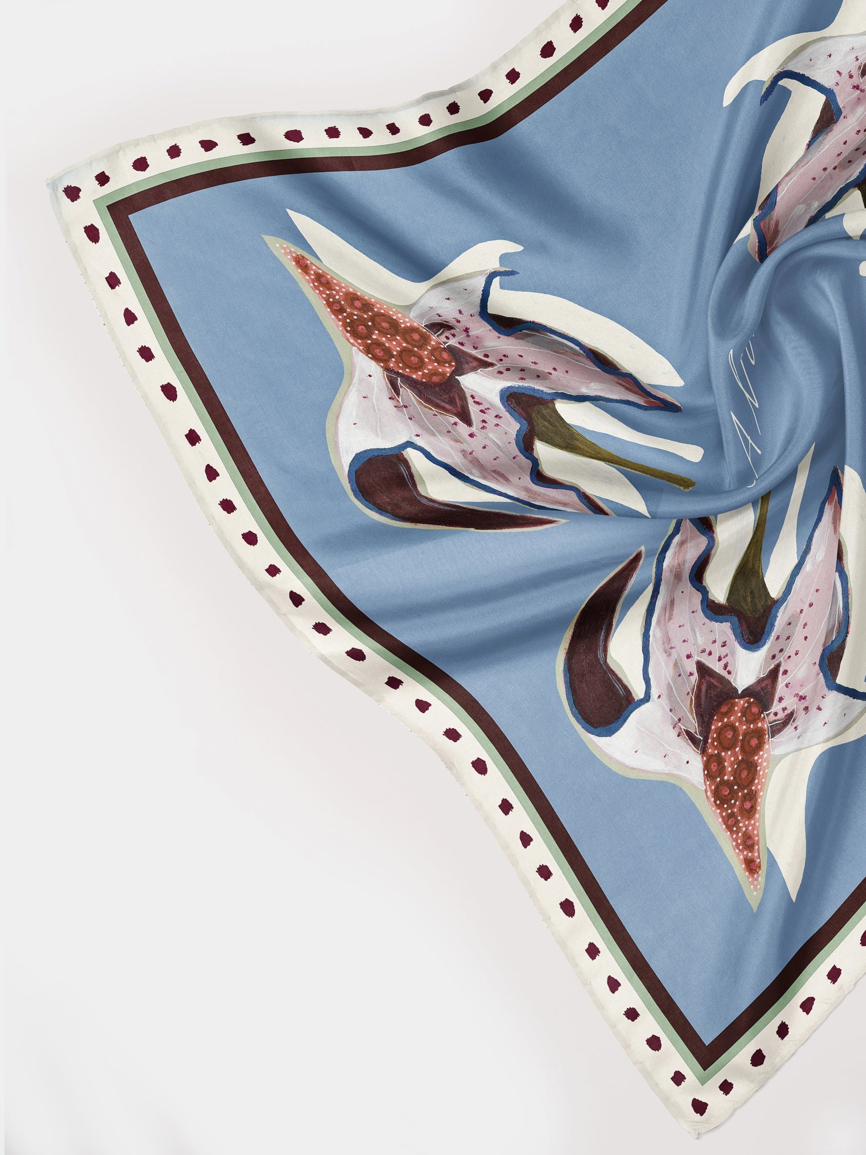Medium Silk Scarf 'Garden of Alas'