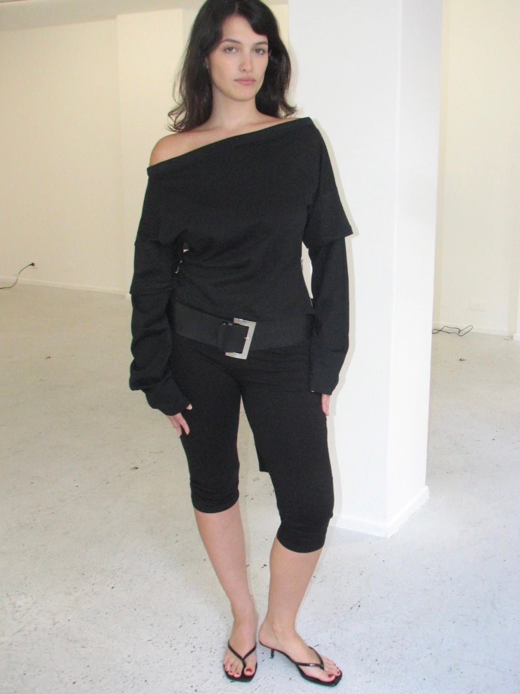 REMERA ONE ZIP - LONG SLEEVE - BLACK
