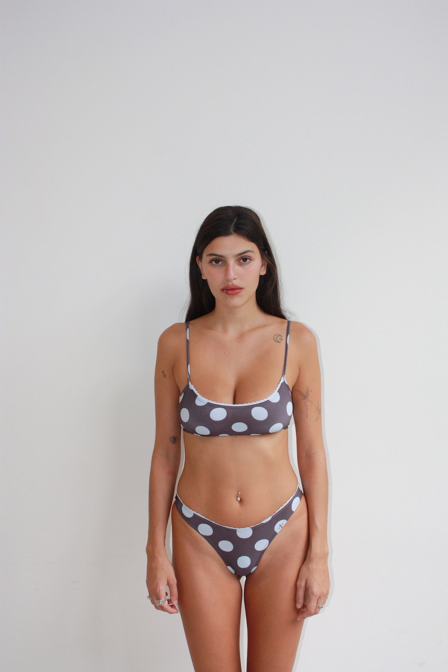 Polka dot lingerie set