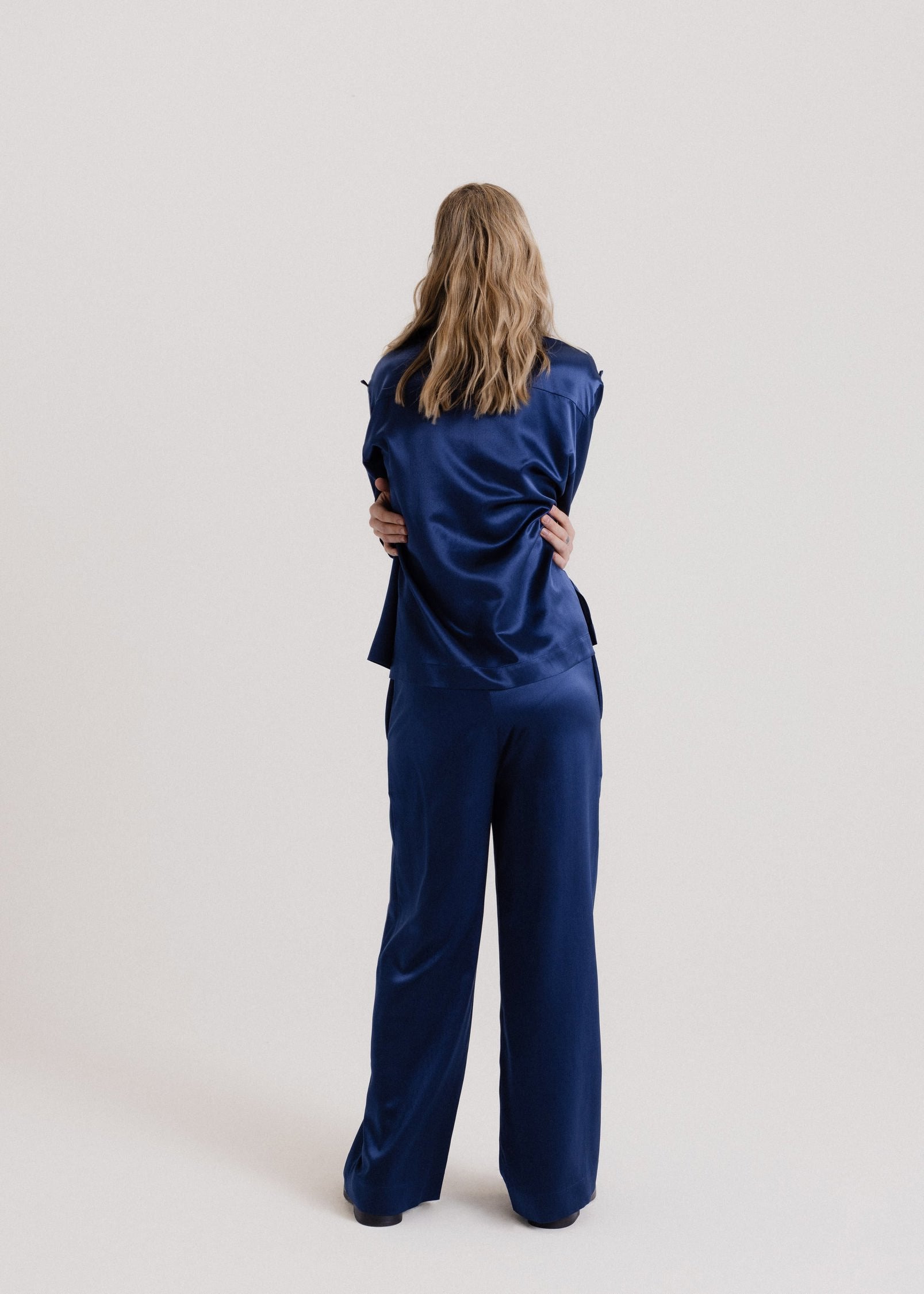The Signature Silk Shirt in Royal Blue