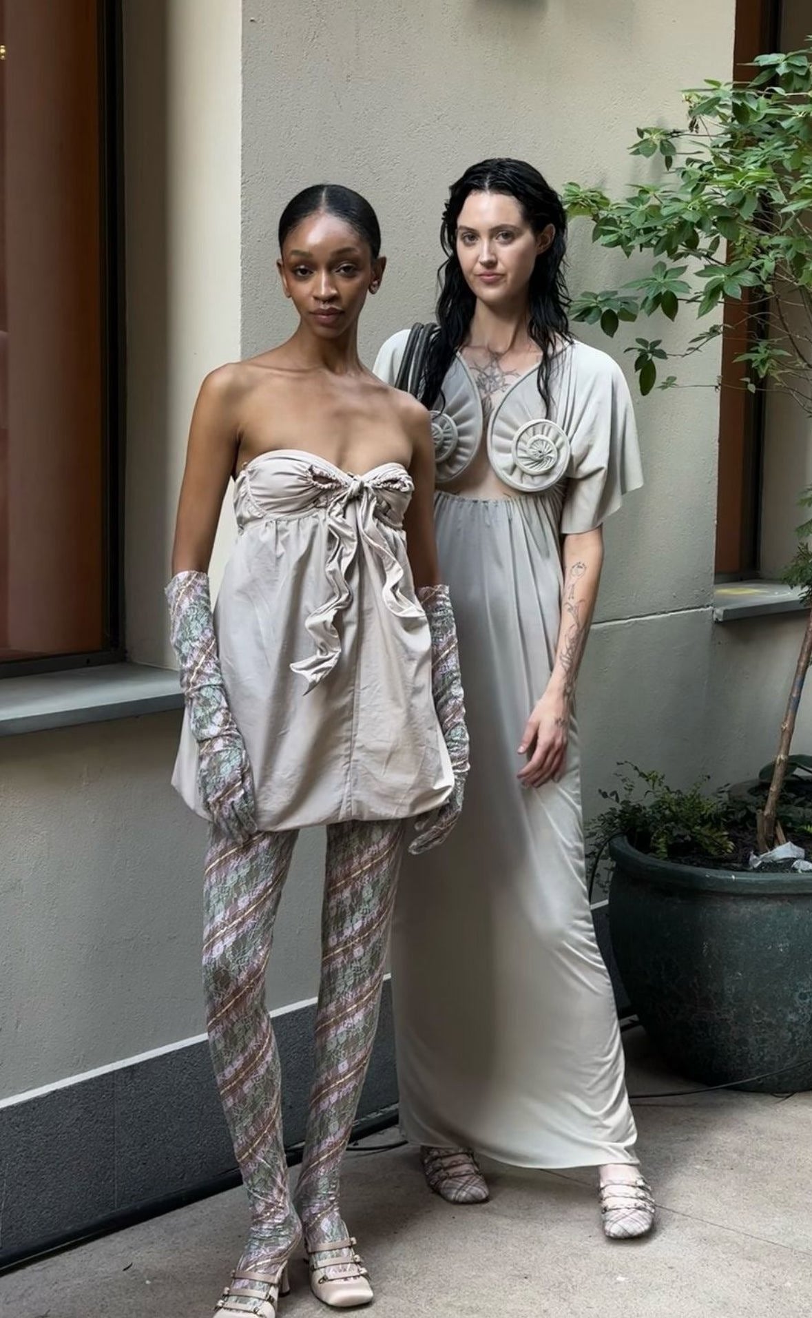 Sea Shell Swirl T-Shirt Gown Beige Jersey