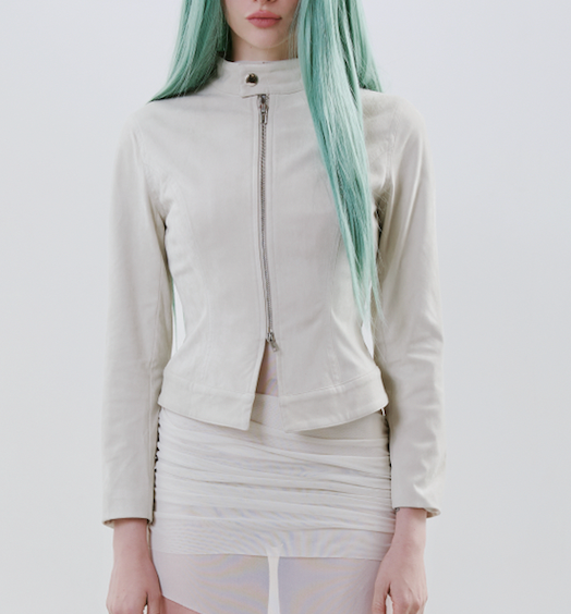 Suede Seraphim Jacket in White