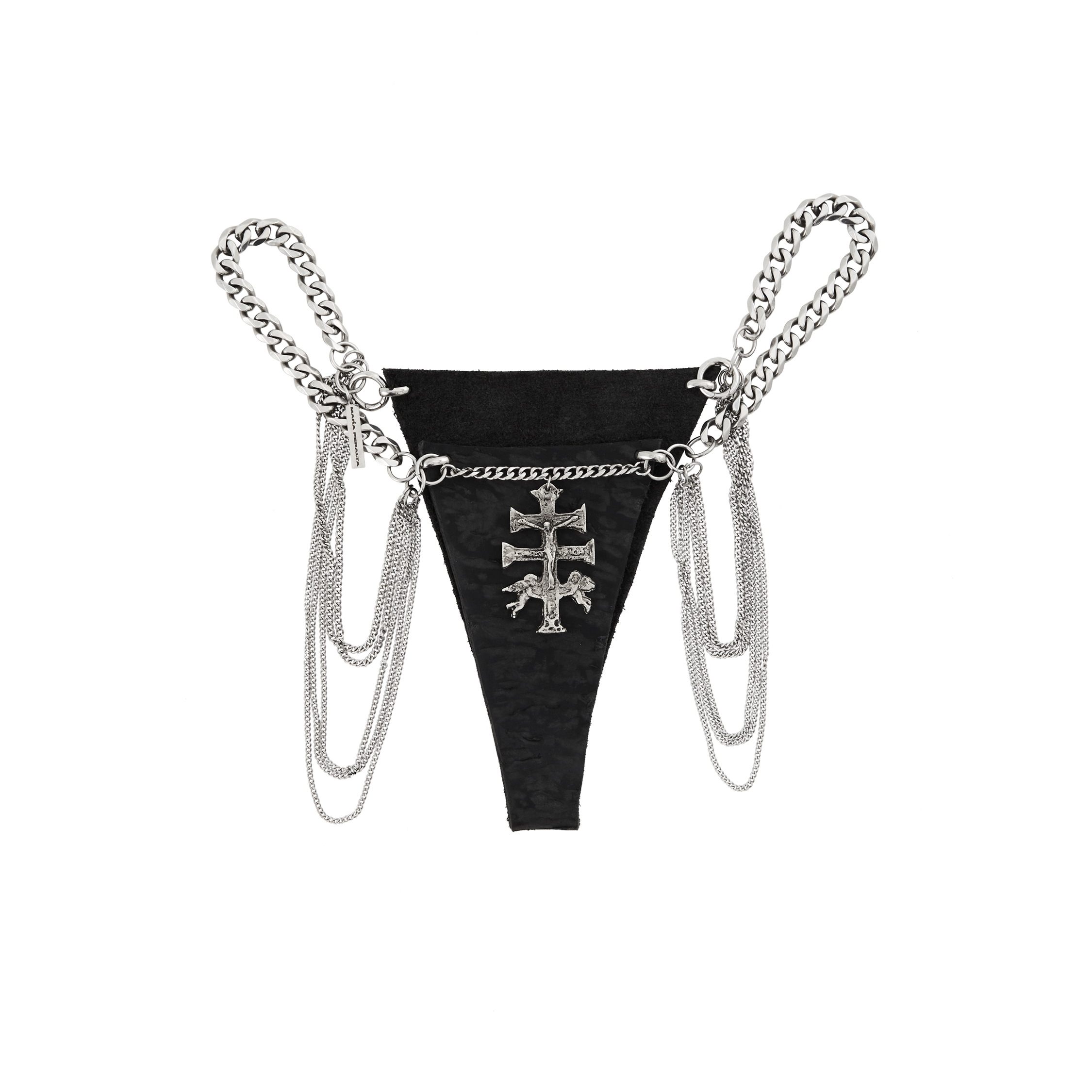 Leather Cross Bottom