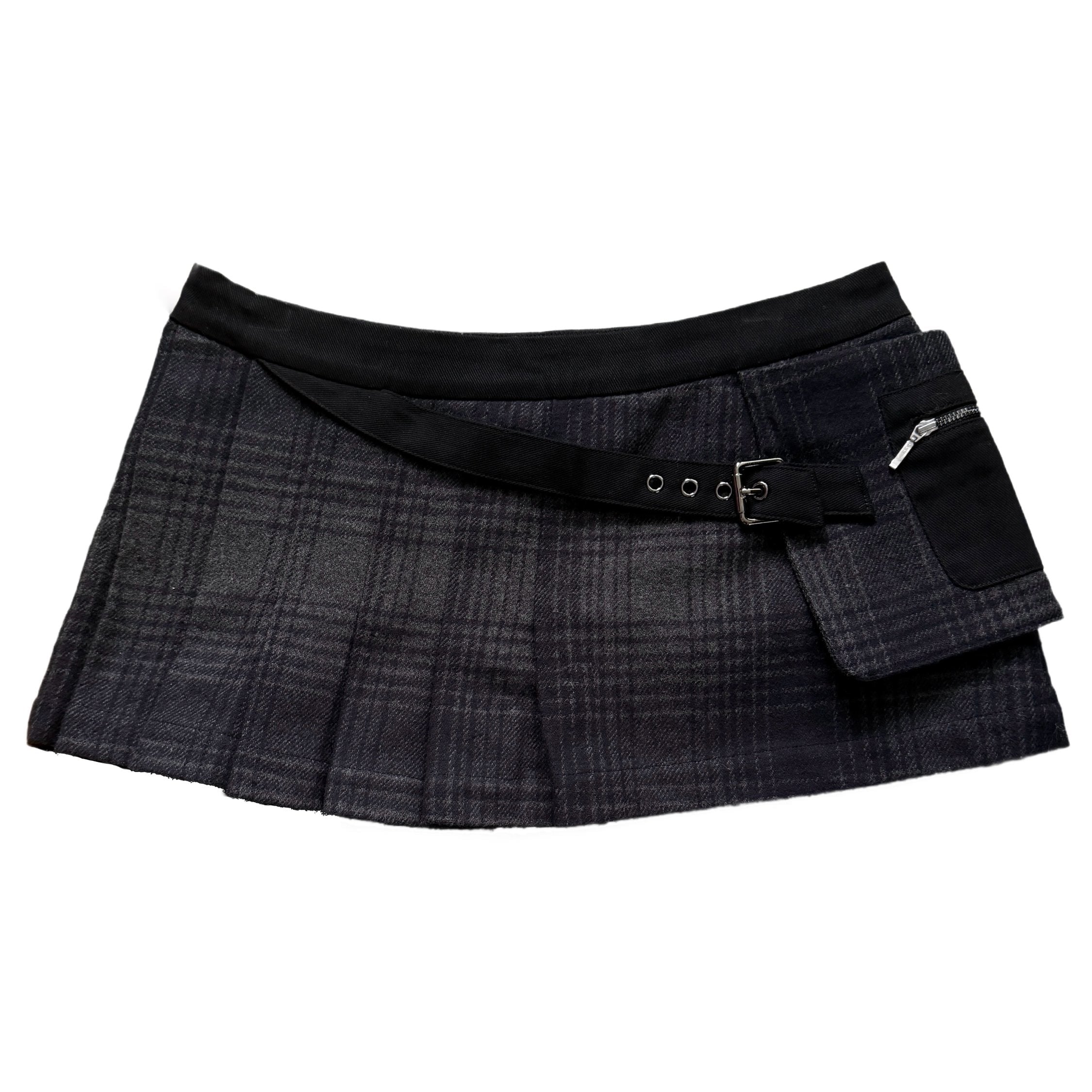 Horizon Half Pleat Mini Skirt