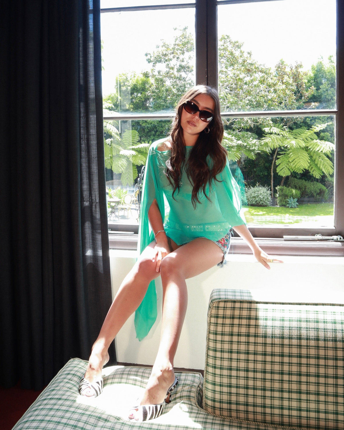 Hadley Poncho in Lagoon