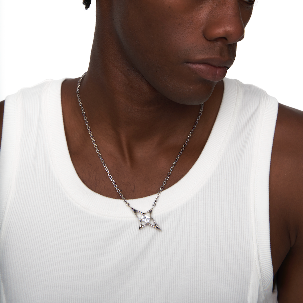 Star|Silver Geometric Necklace
