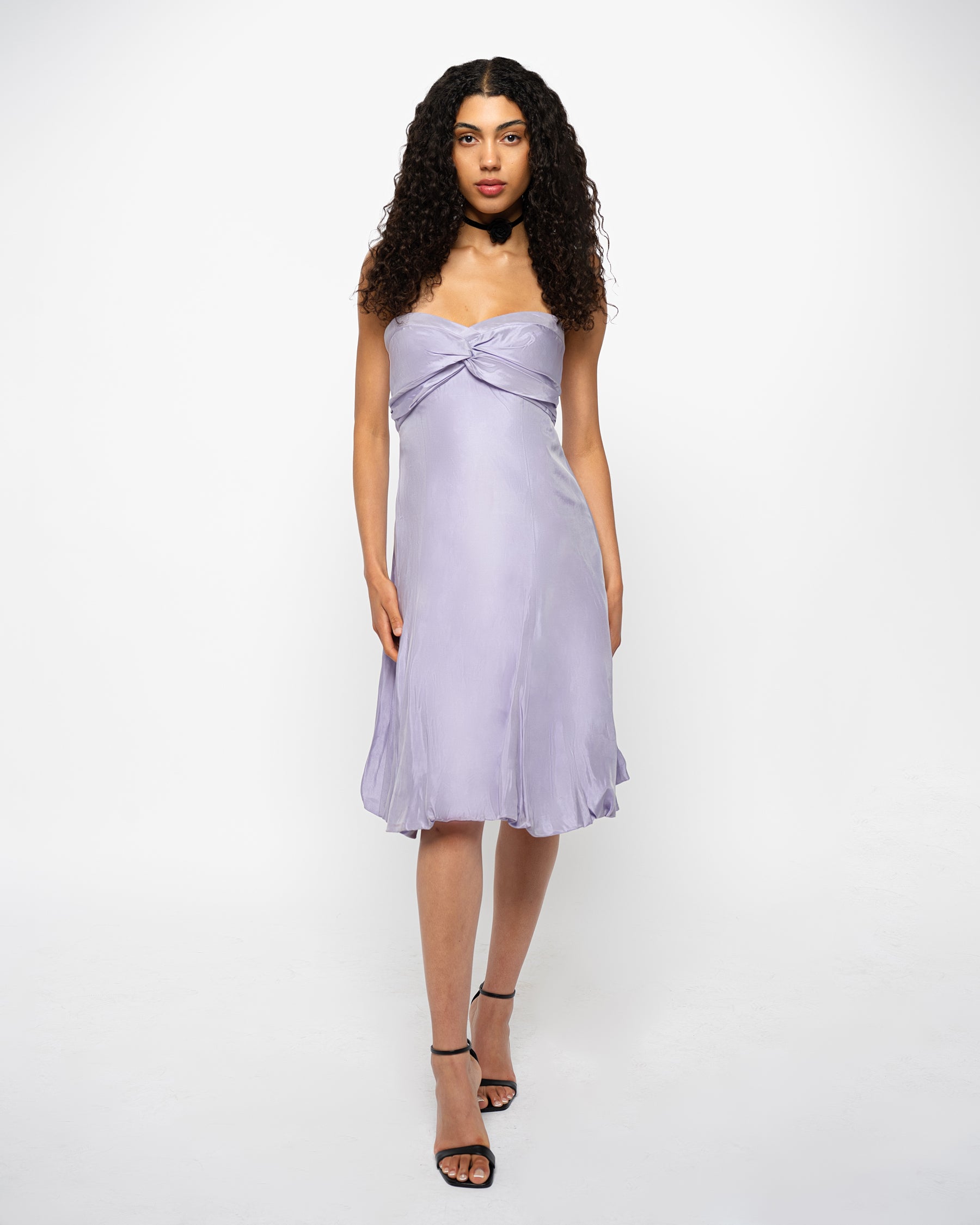 Satin Strapless Dress