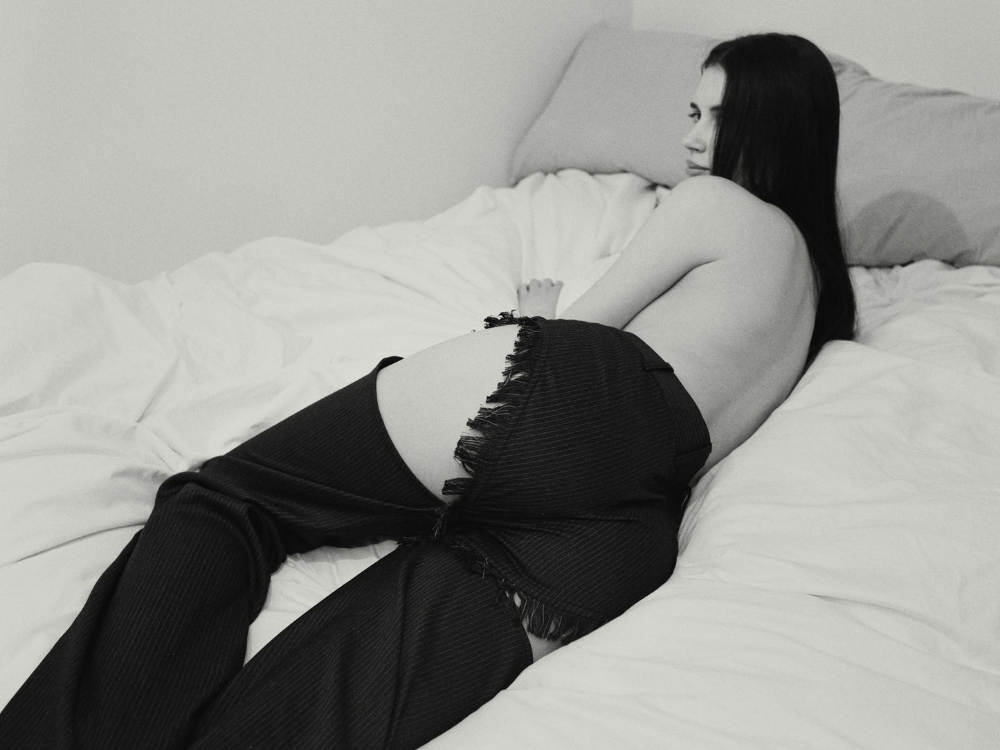Hand-Frayed Hot Pants