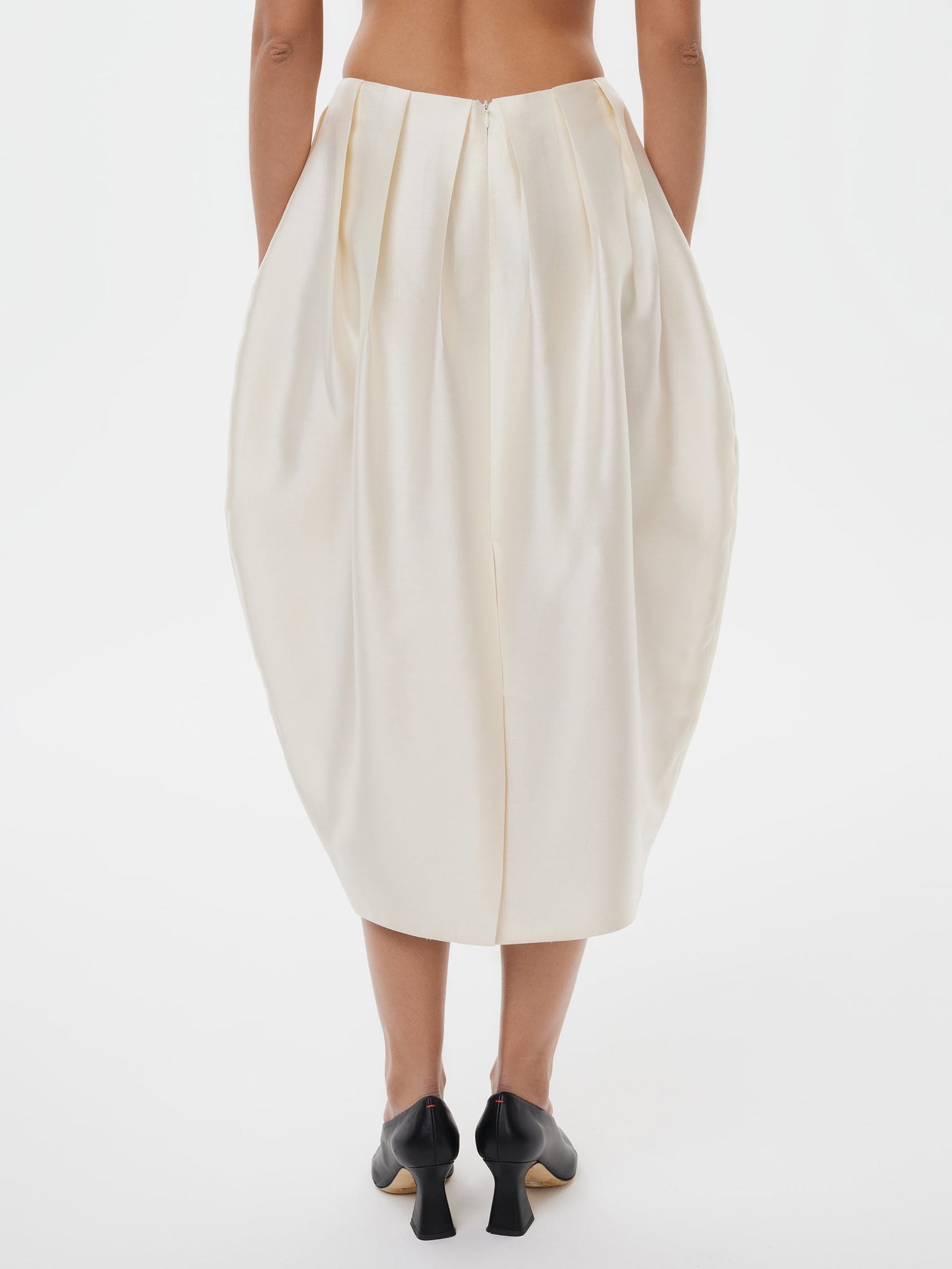 Tulip Skirt in Starlight White