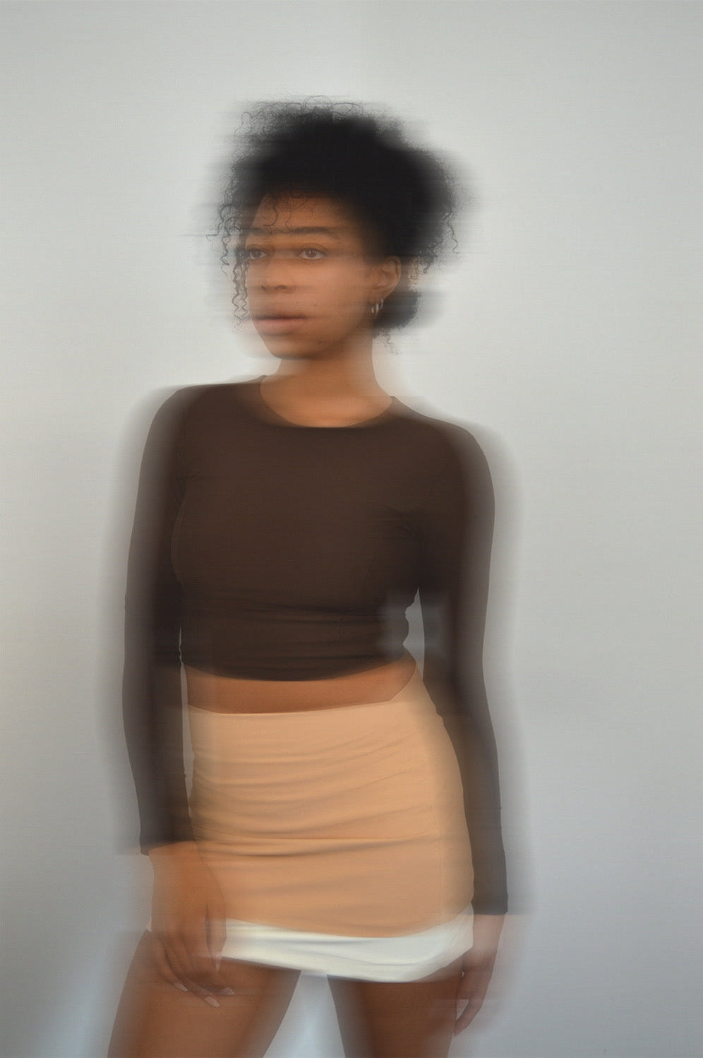 HA 014 - MICRO MINI SKIRT - CAMEL