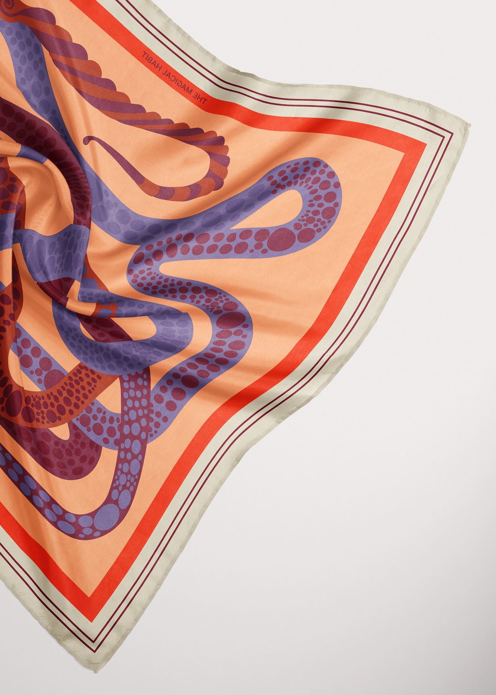Bandana Silk Scarf 'The Serpent'