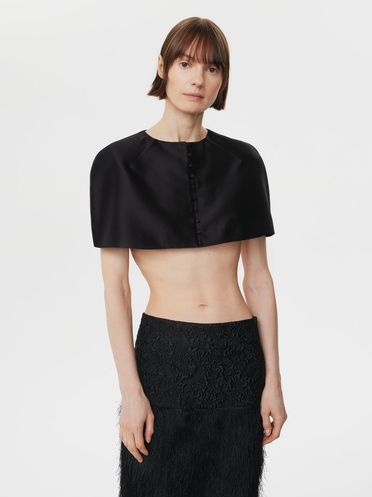 Shell Cape in Black