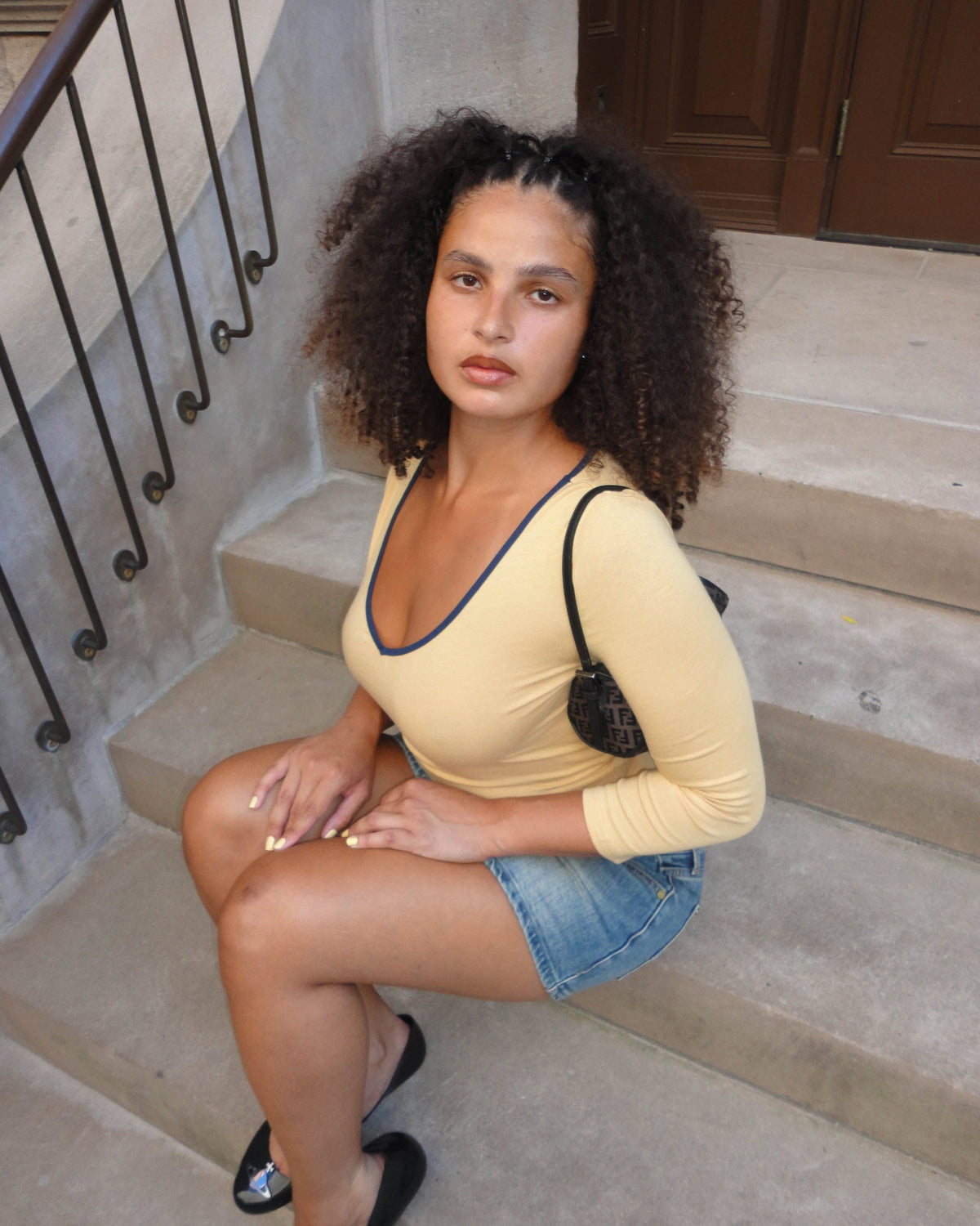 DAISY top - yellow