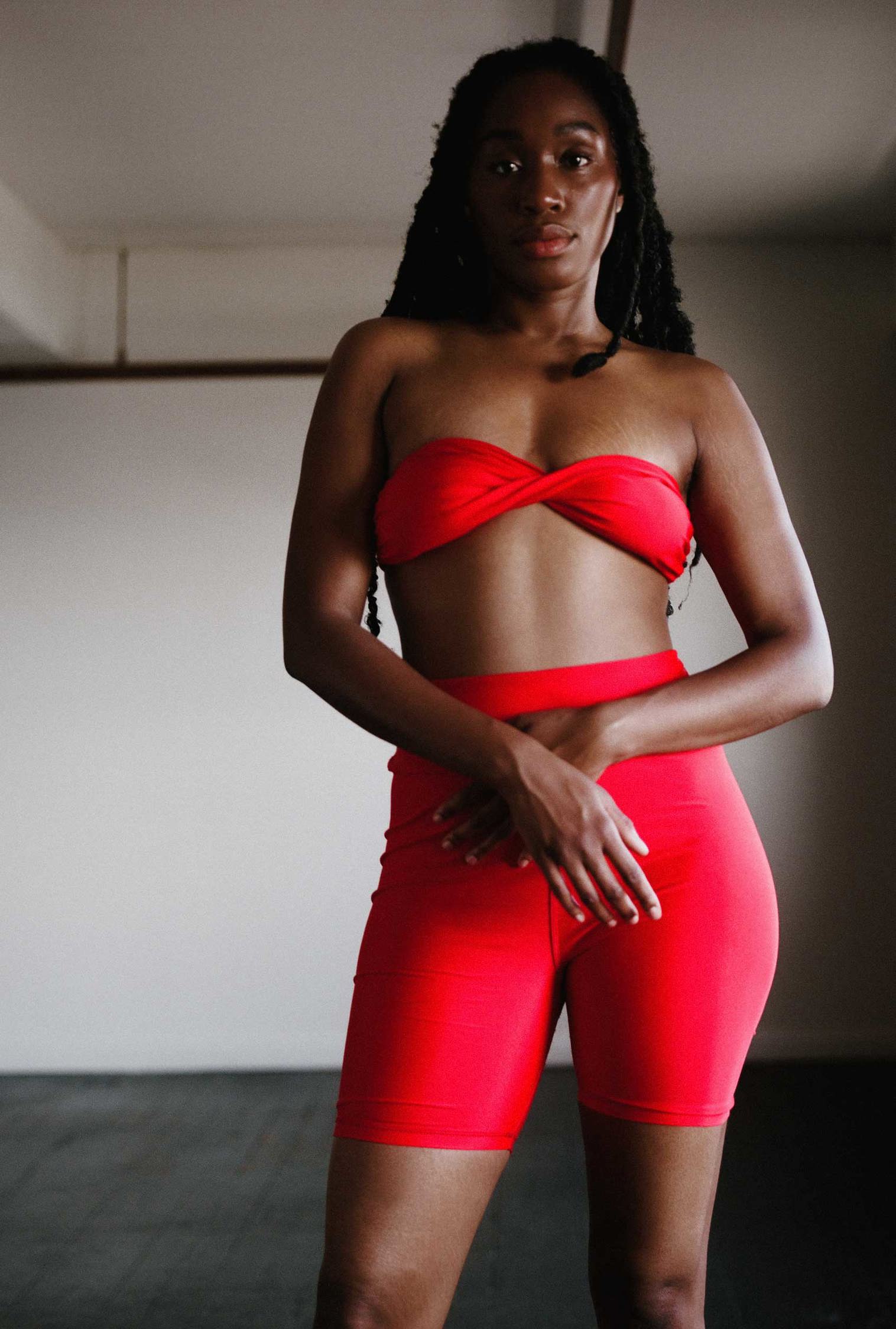 HA 010 - BIKE SHORT - REDCOAT