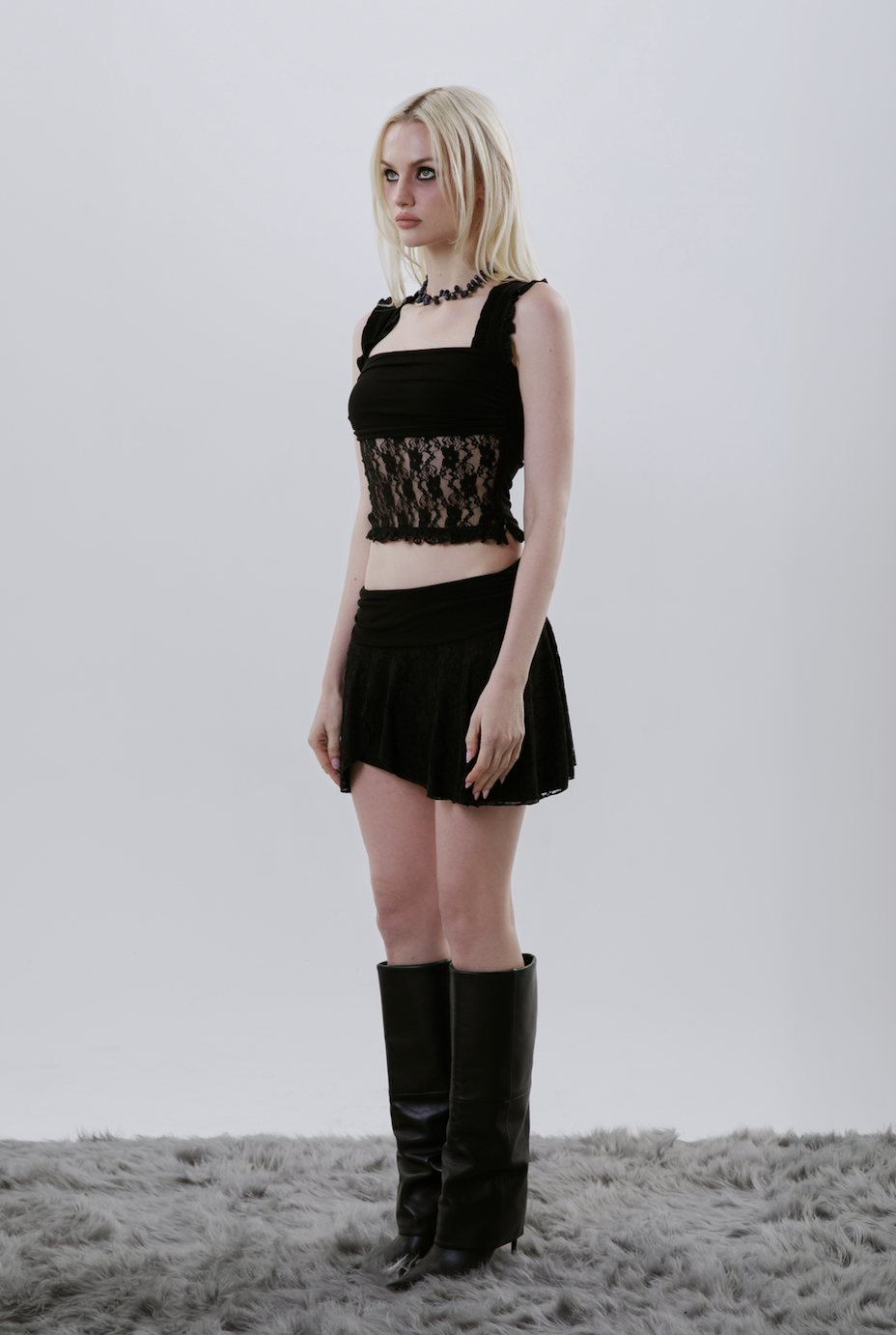 Obsidian Rune Lace Top