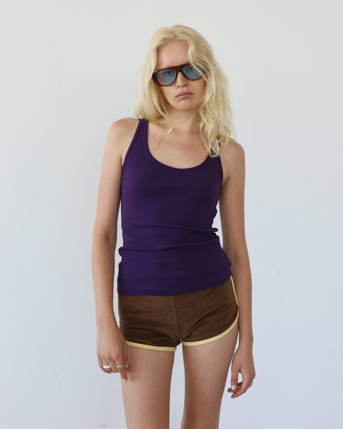 BIBI terry shorts - brown