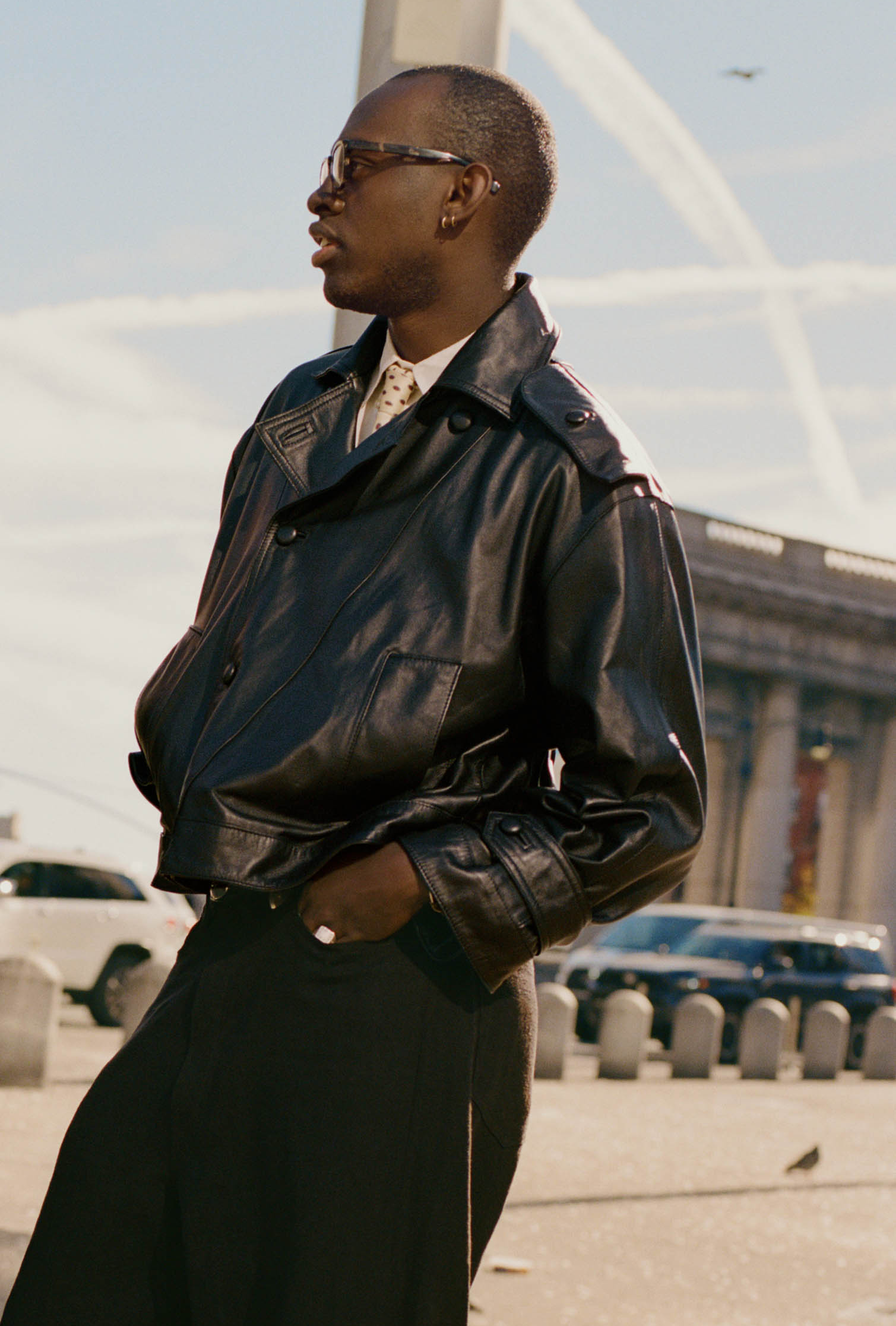 The Birhan jacket in sheepskin