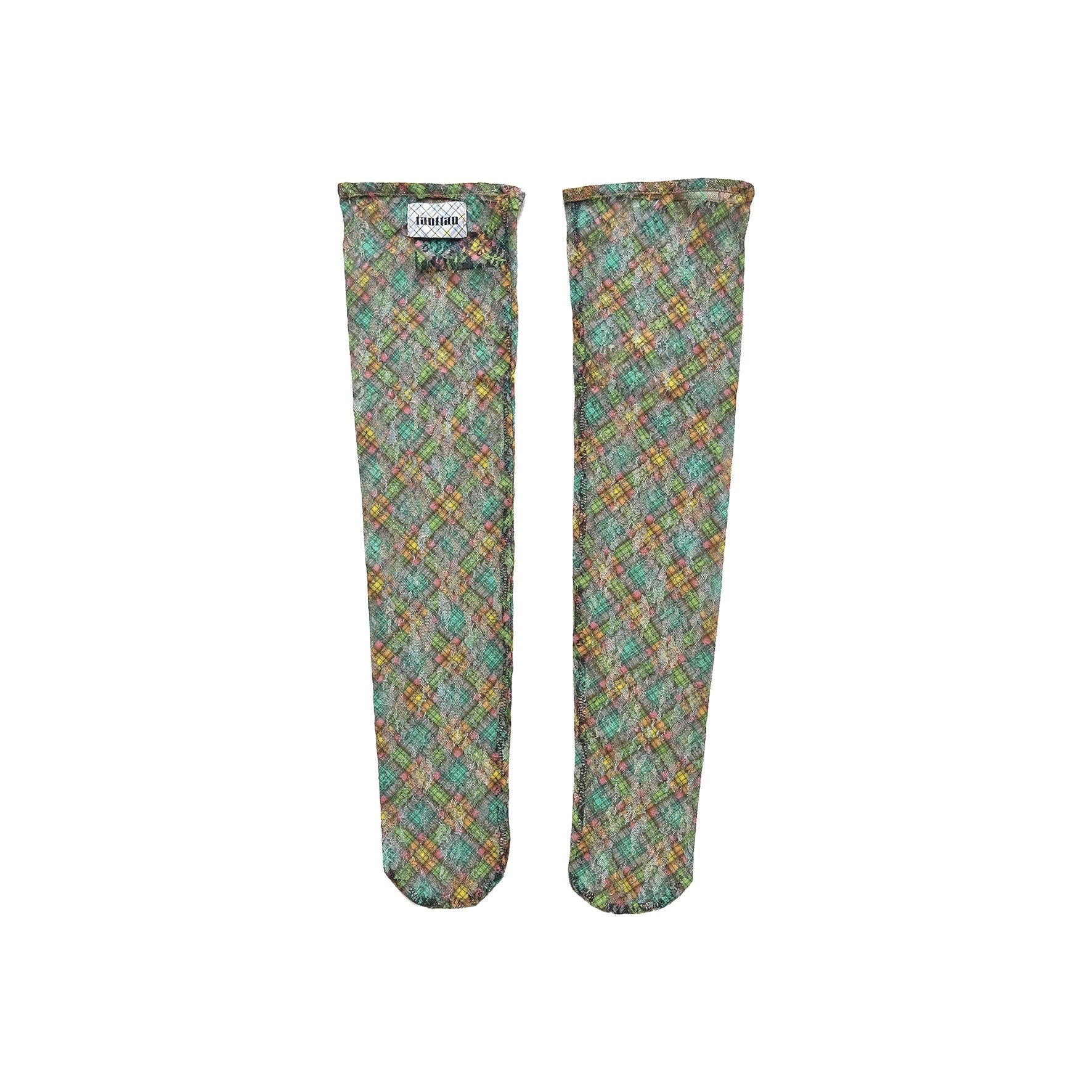 Plaid Lace Thigh Stocking Socks Aristo