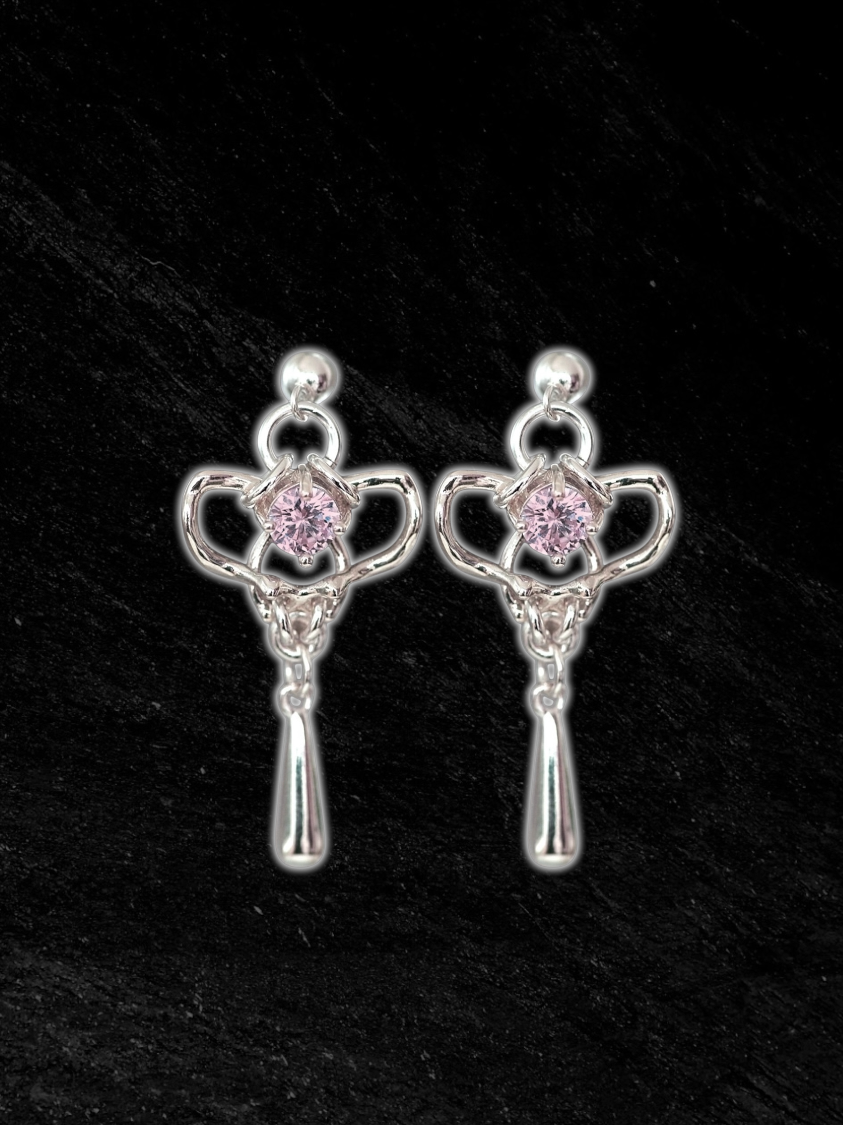 Pink Spine Earrings S925