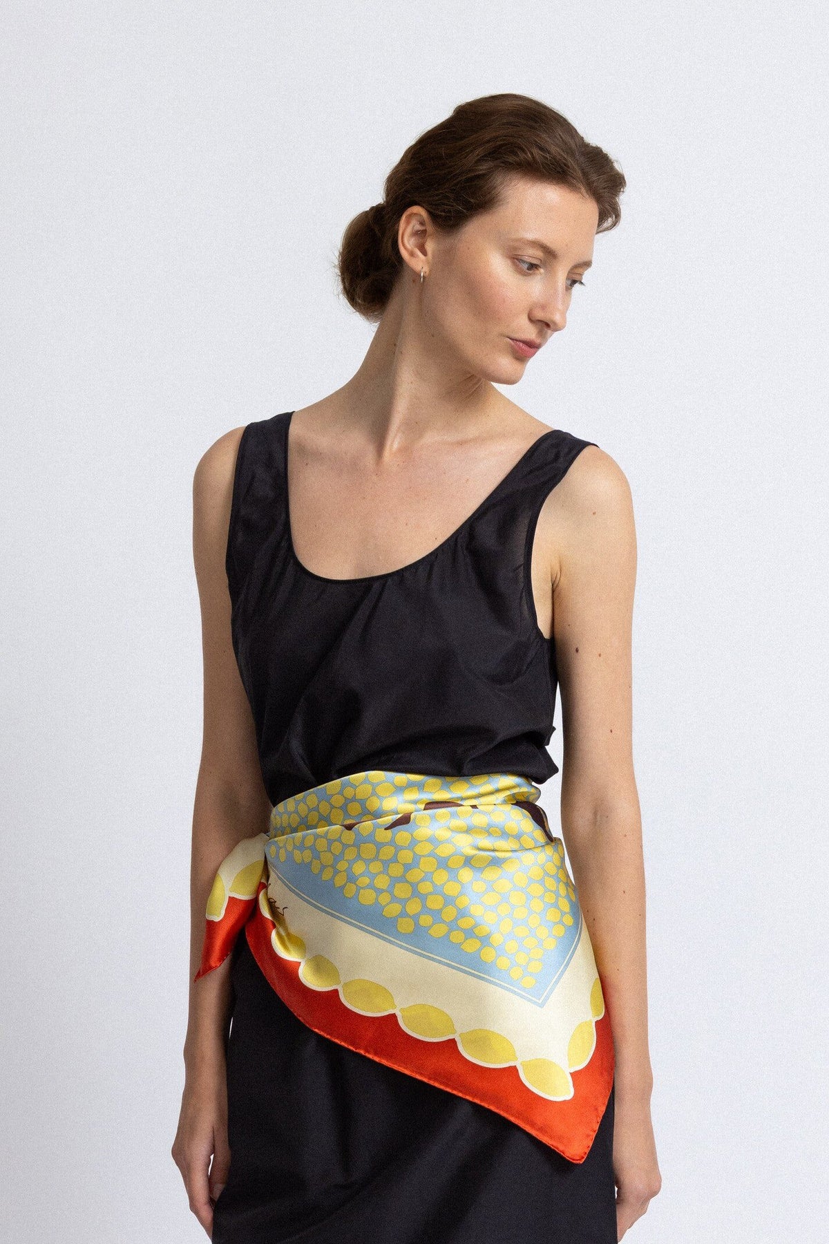 Large Silk Scarf 'Bathers'
