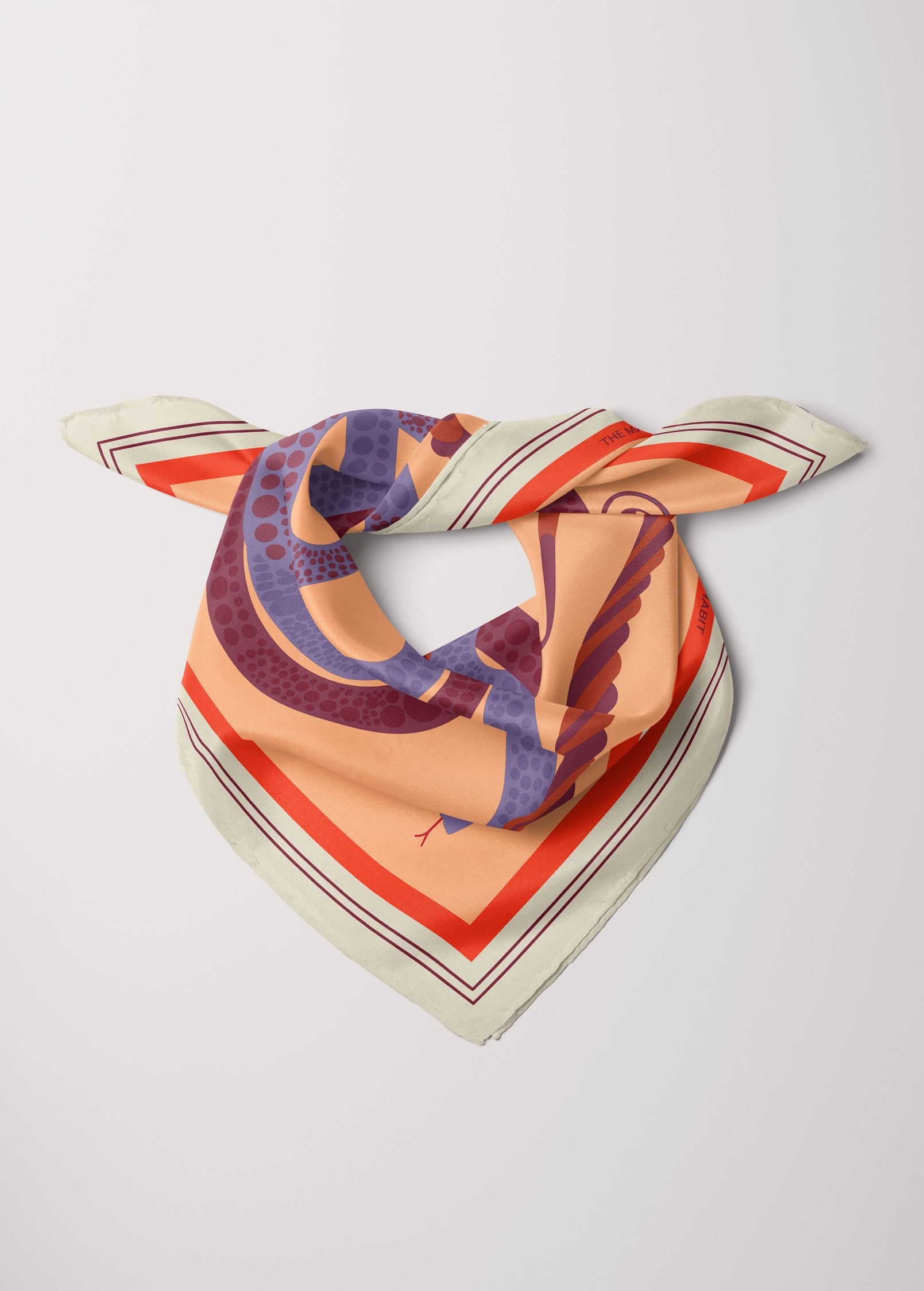 Bandana Silk Scarf 'The Serpent'