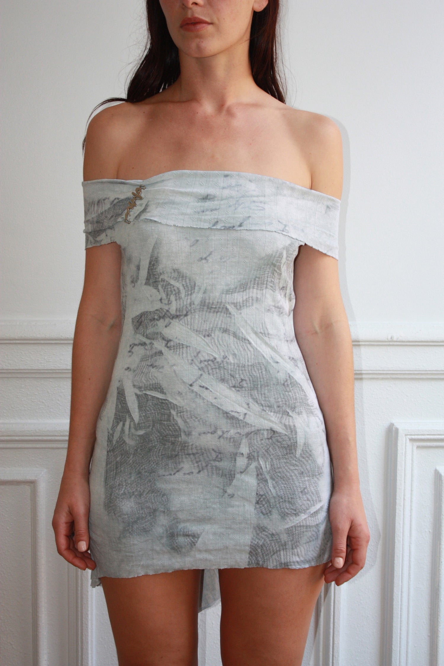 NUDARETE 002 - Asymmetrical cotton dress