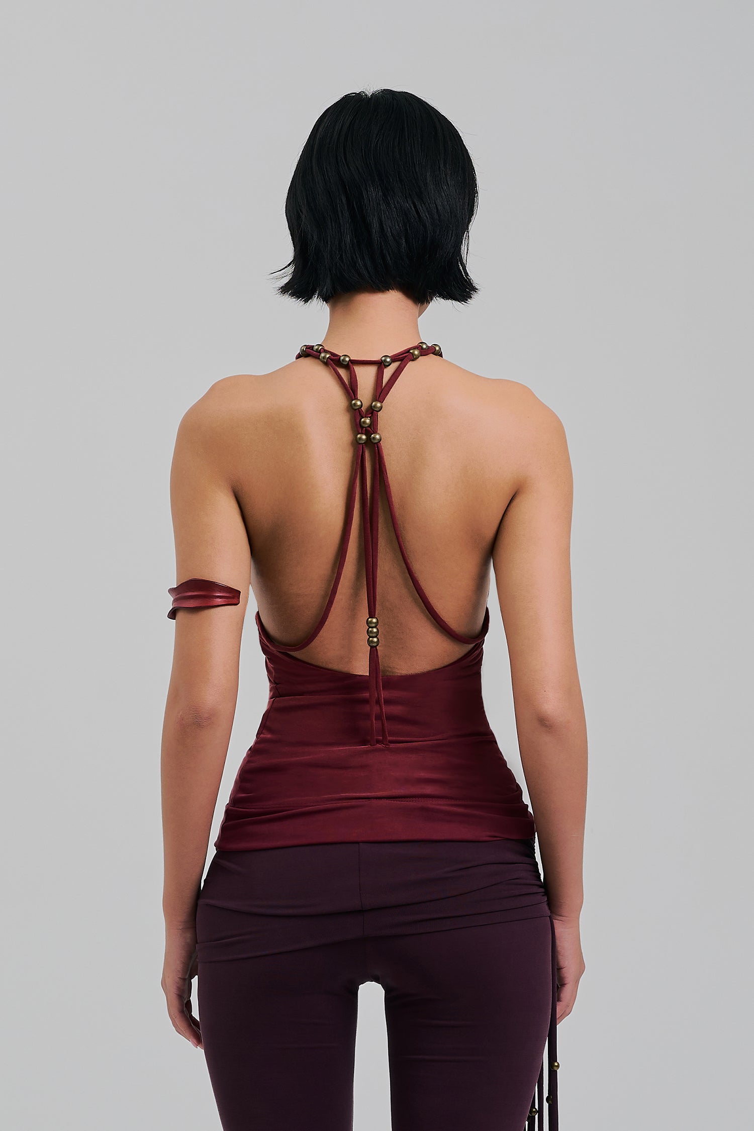 AMULET TOP MAROON