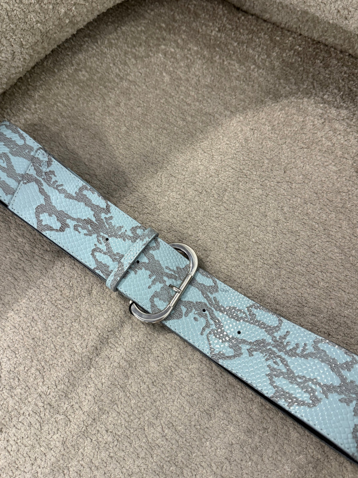 Wide Belt Snakeskin