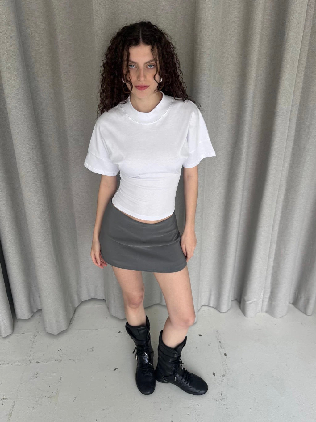 FITTED ZIP T-SHIRT