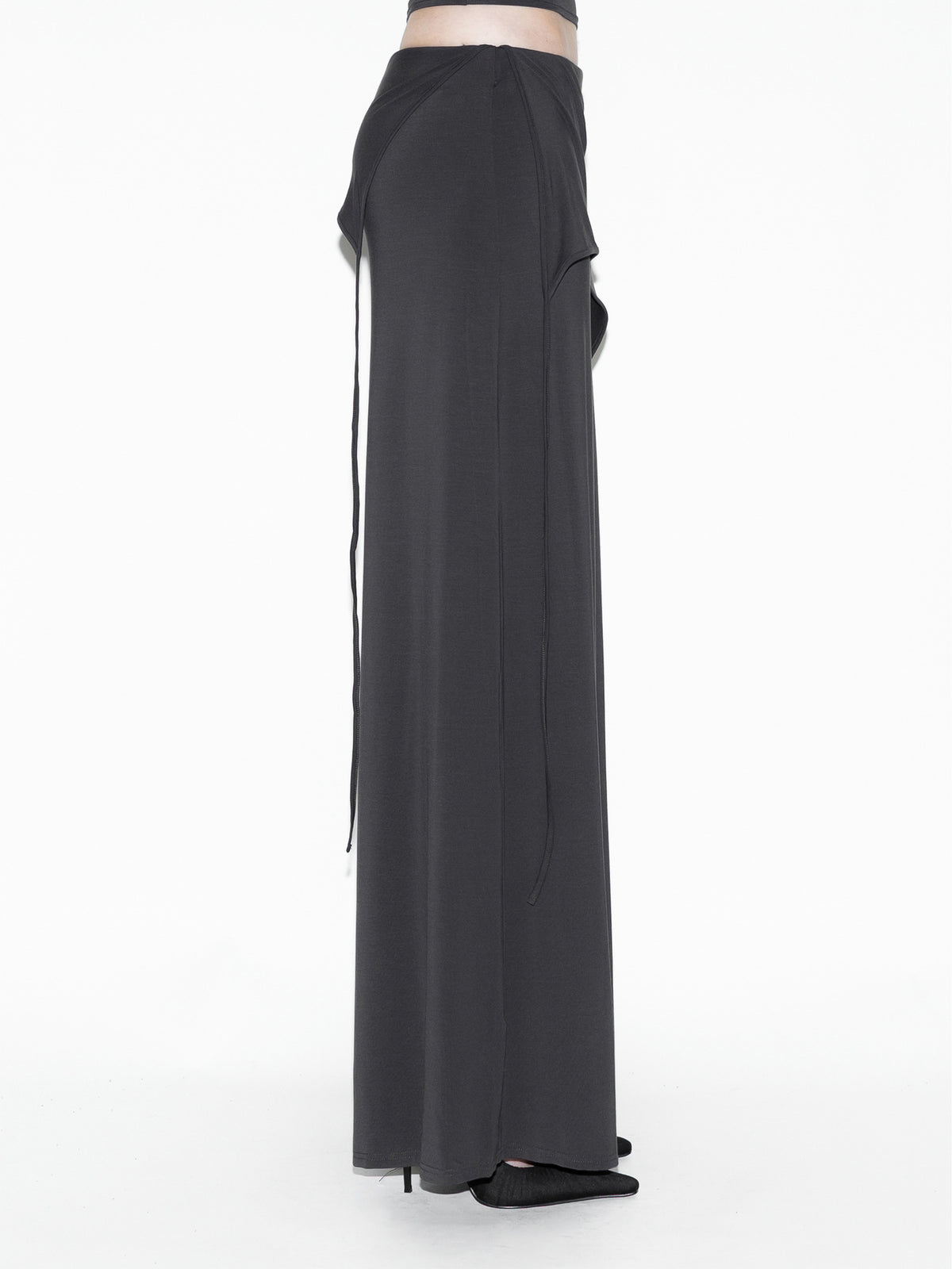 Draped Bat Pants Gray