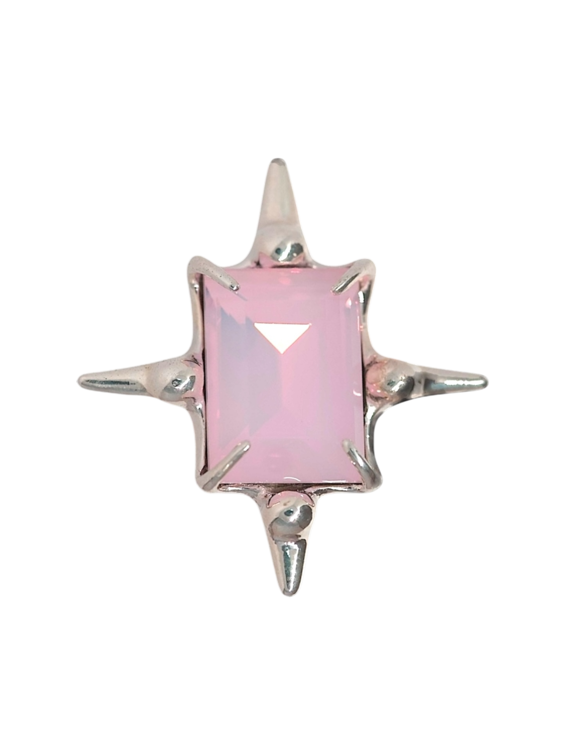 Milky Pink Astroid Ring S925