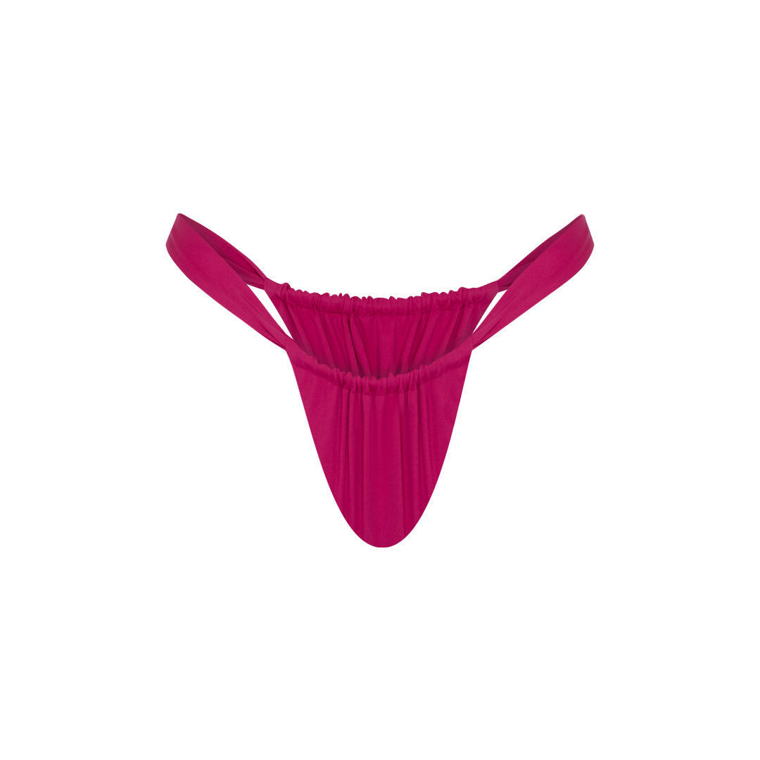 Ruby Crush Brazilian Bikini Bottom - Ruby Pink