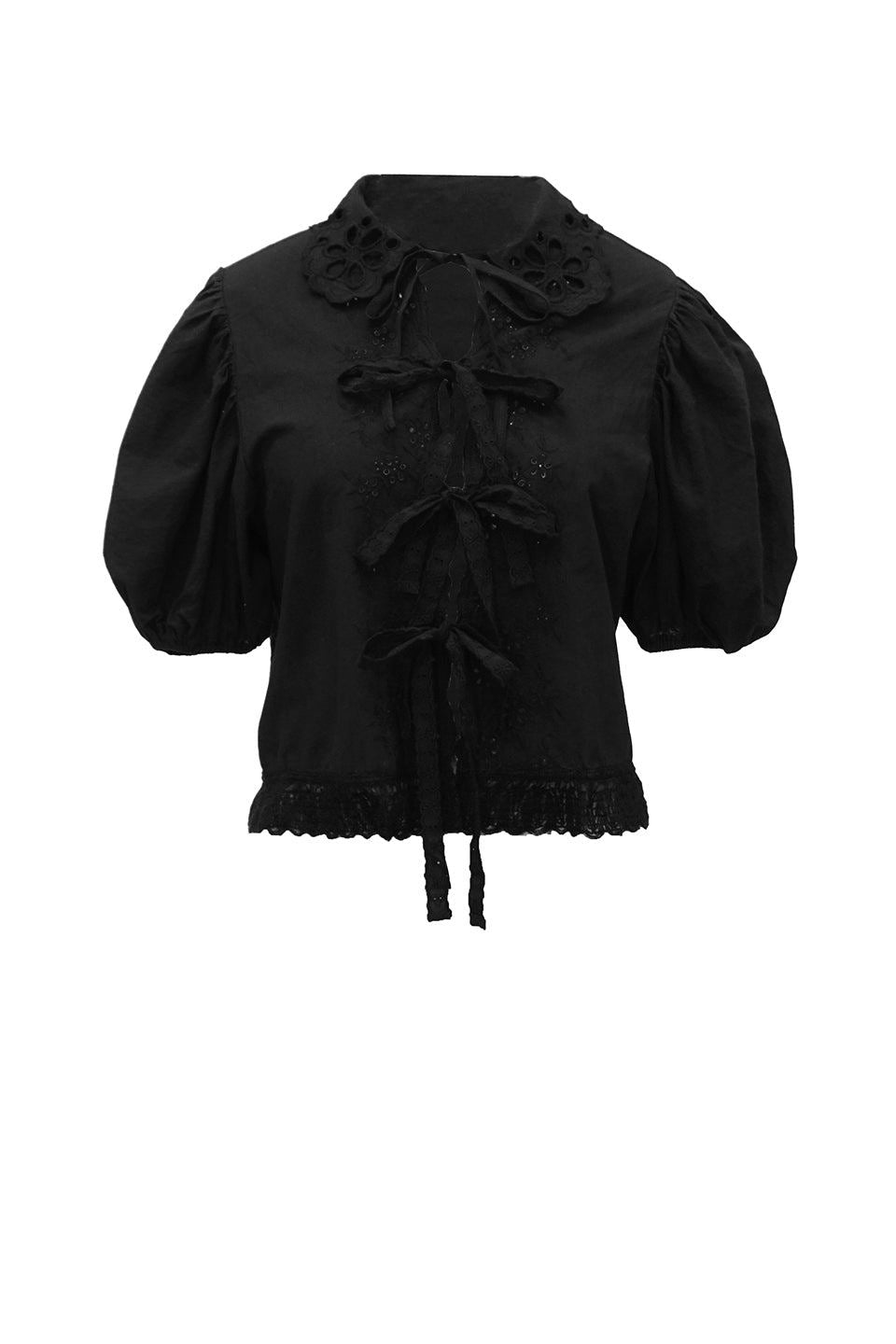 Chaser Black Crop Blouse