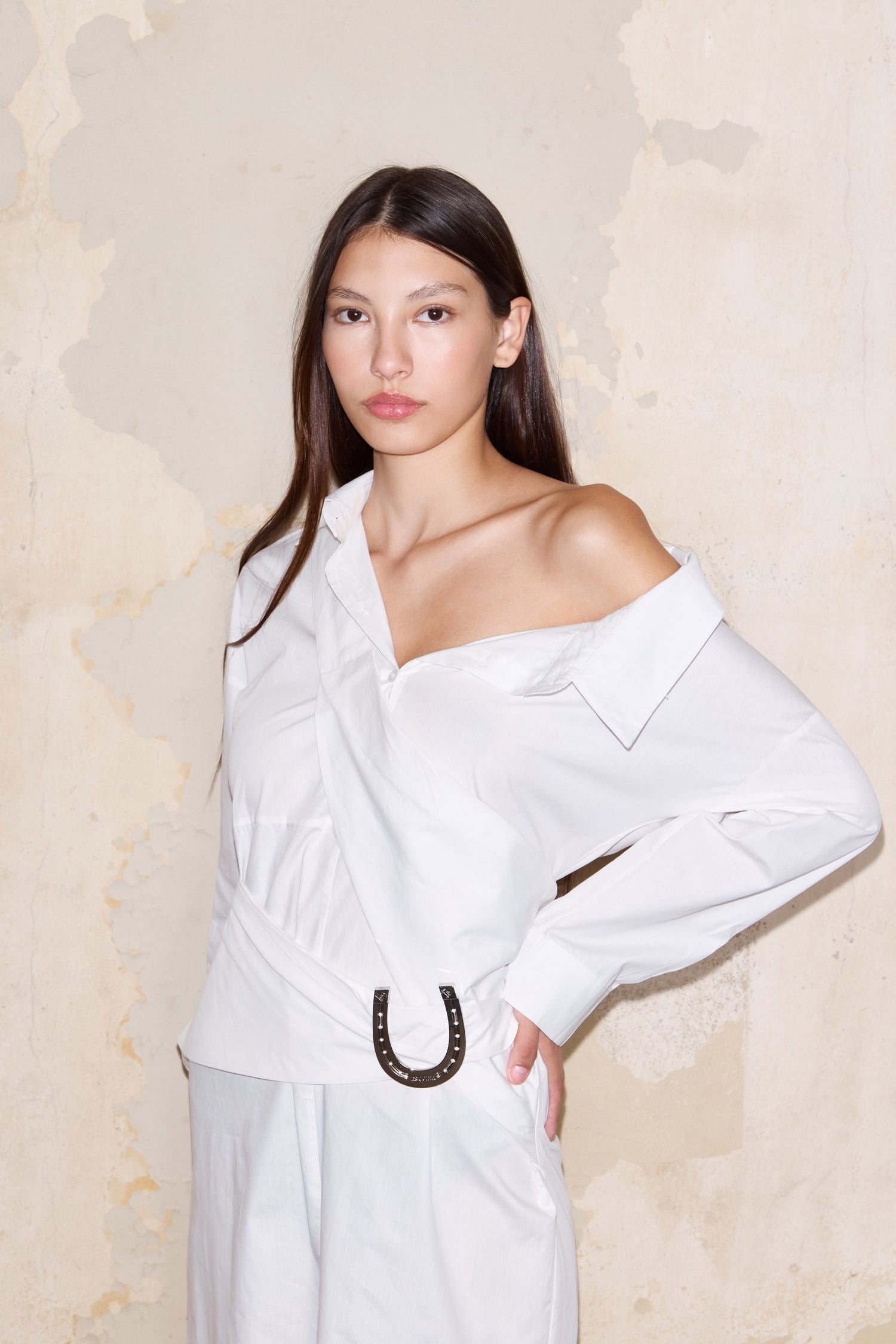 CAMISERO DRESS WHITE