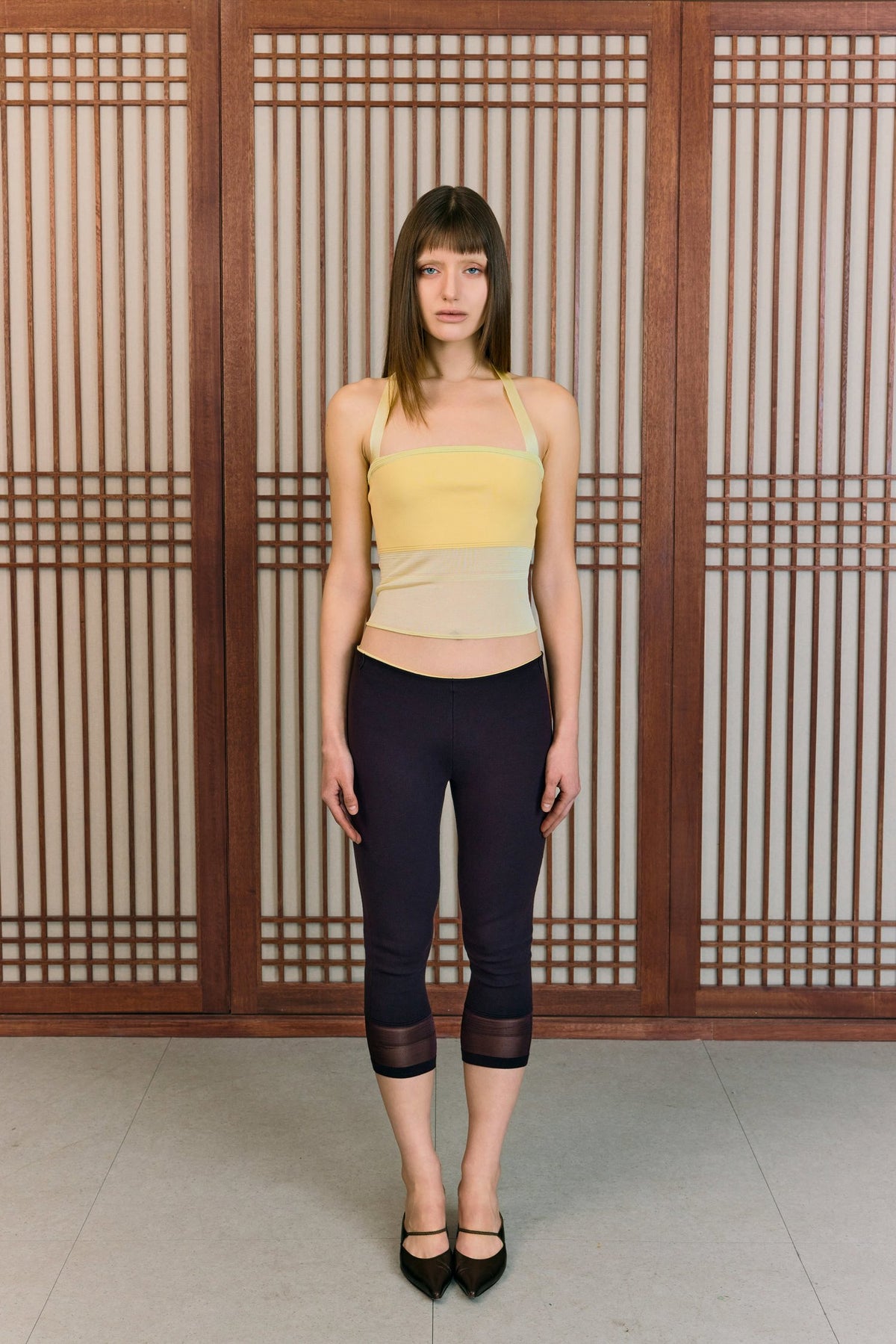 The Whisper Capri Pant in Brown