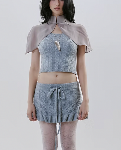 Celestite Knit Skirt