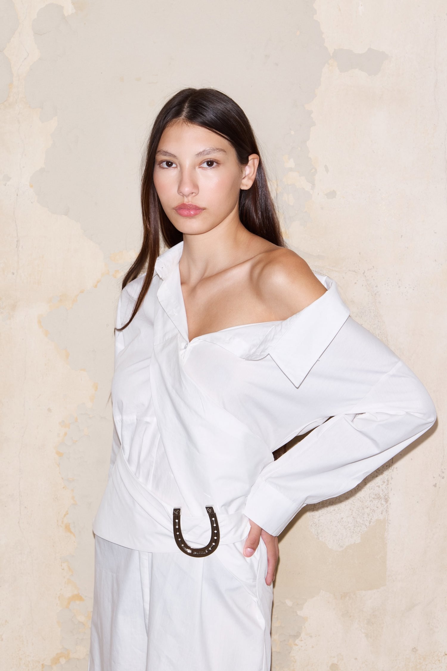 CAMISERO DRESS WHITE