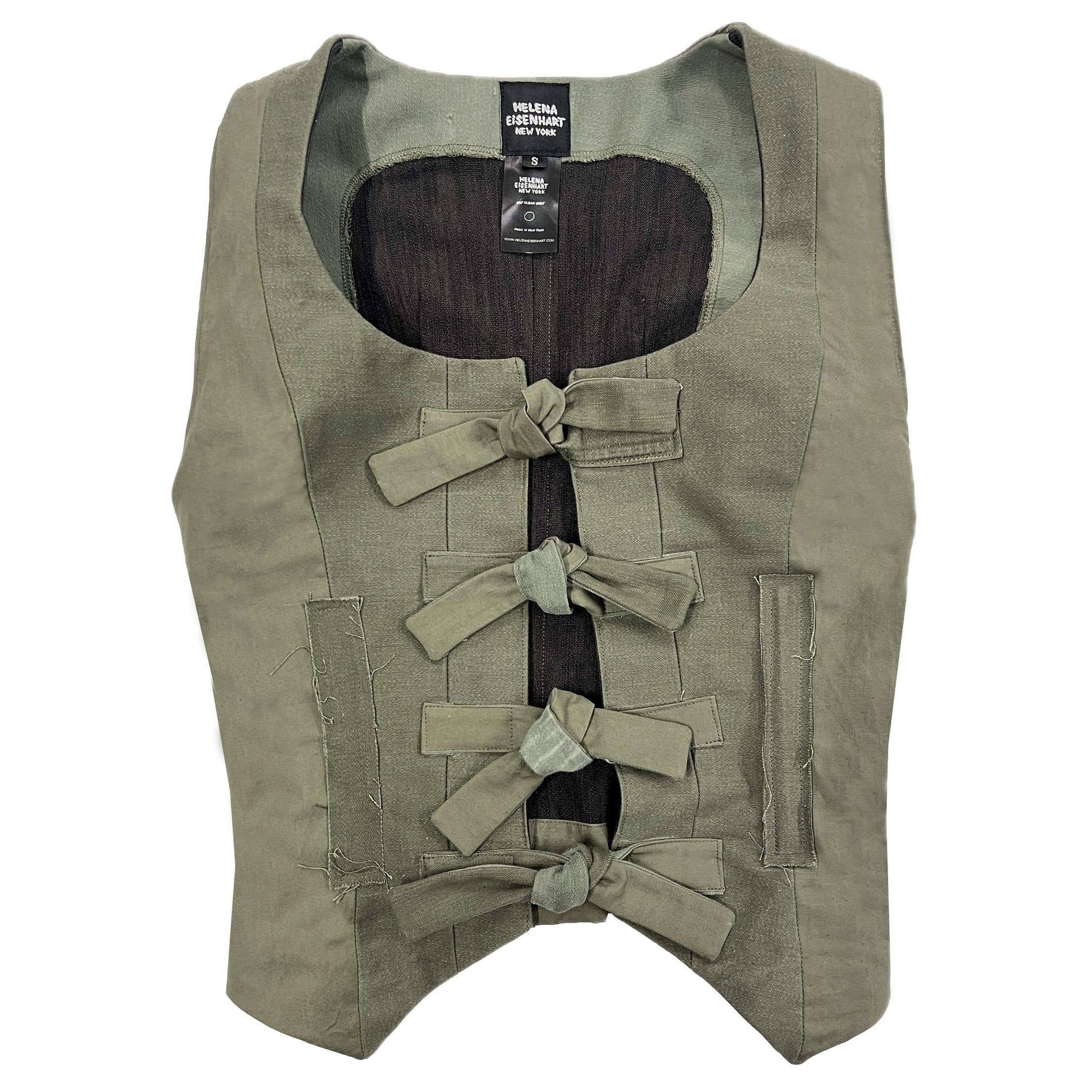 THE CANVAS CORSET TIE VEST
