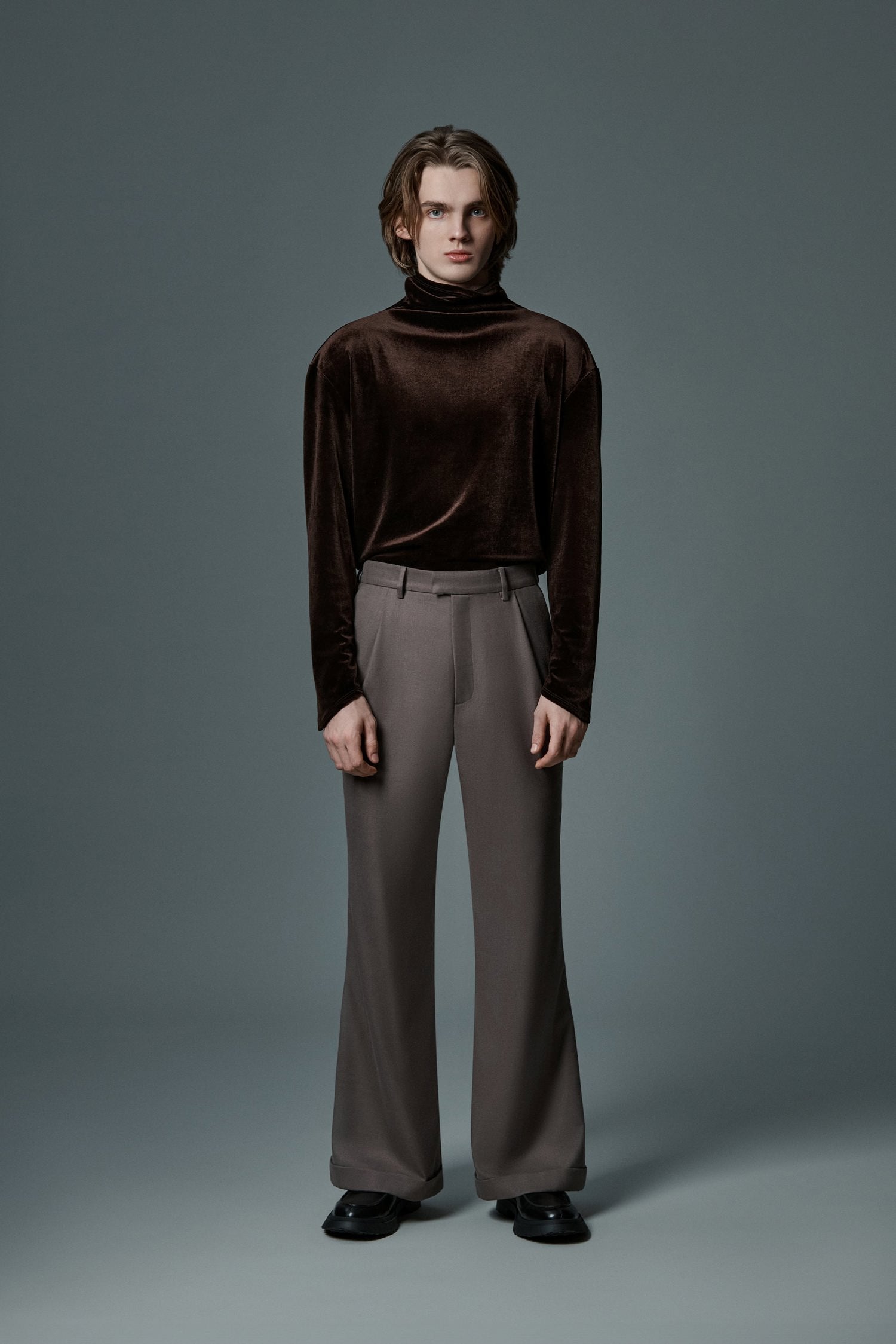 Chocolate Velvet Turtleneck