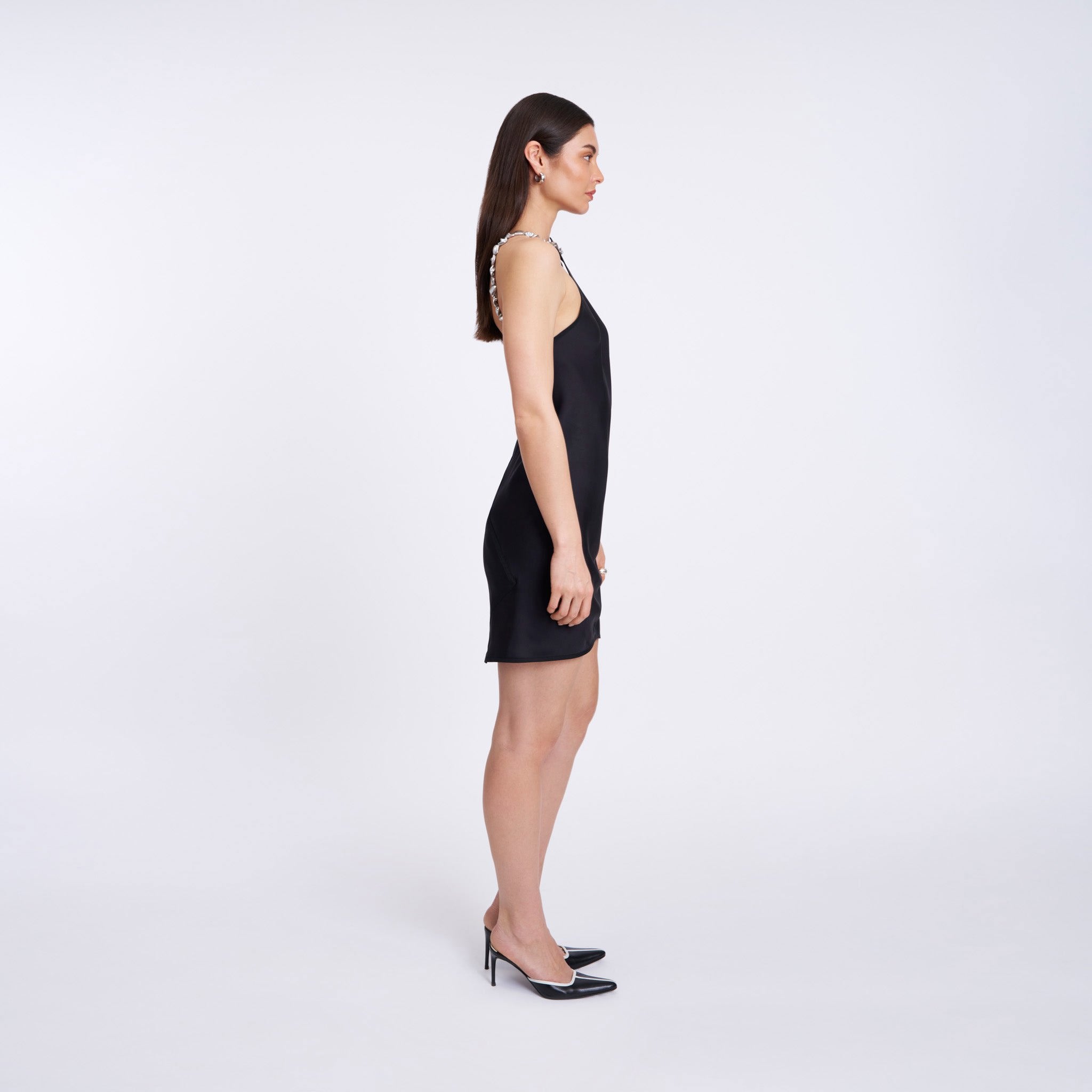 Goddess Dress with Pearl Straps