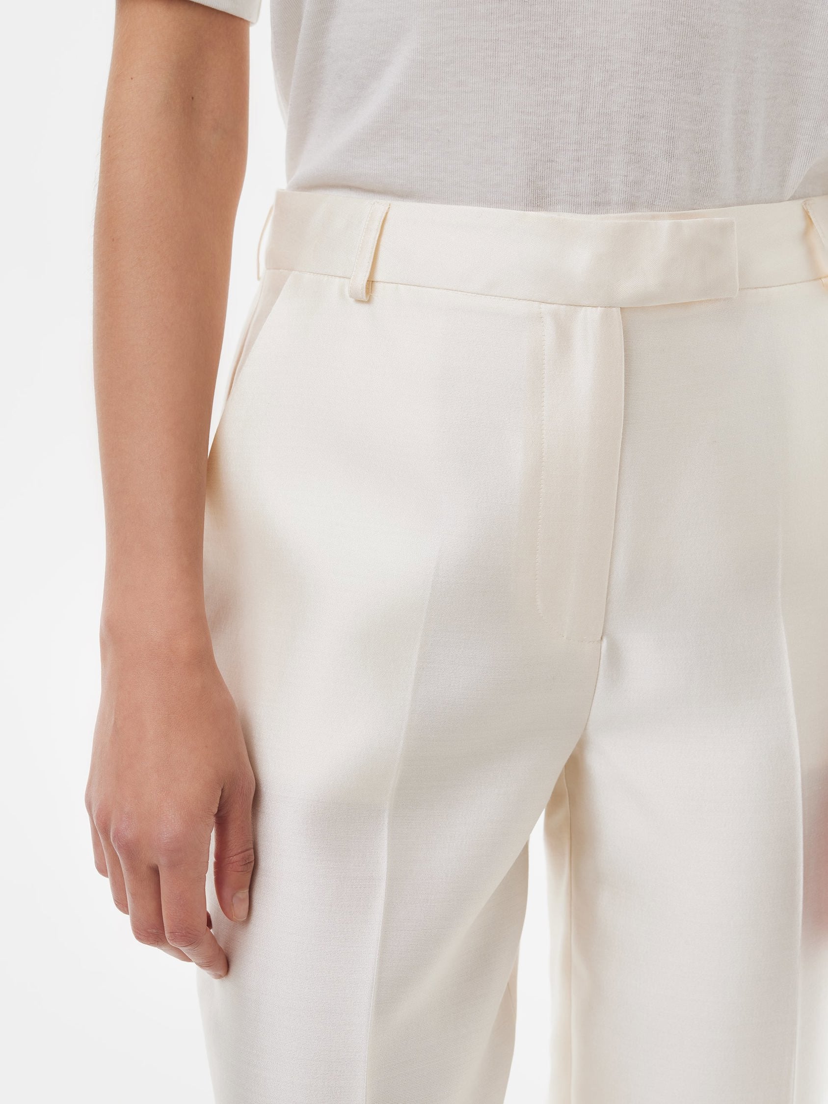 The Botanist’s Trousers in Starlight White