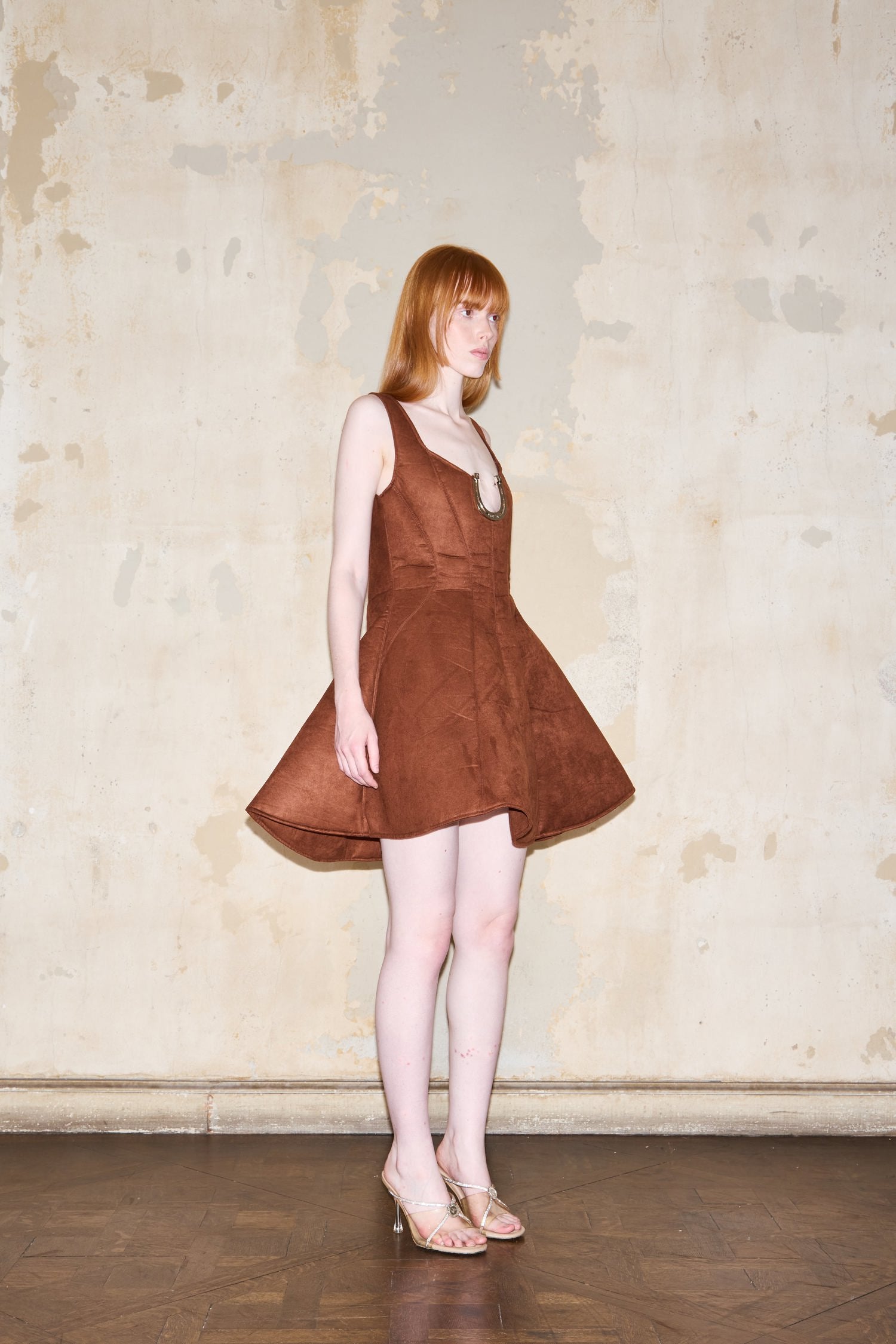 BURELA DRESS BROWN