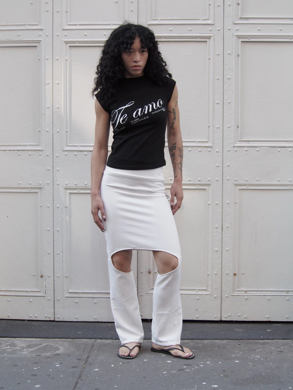 BABY TEE TE AMO - BLACK, WHITE