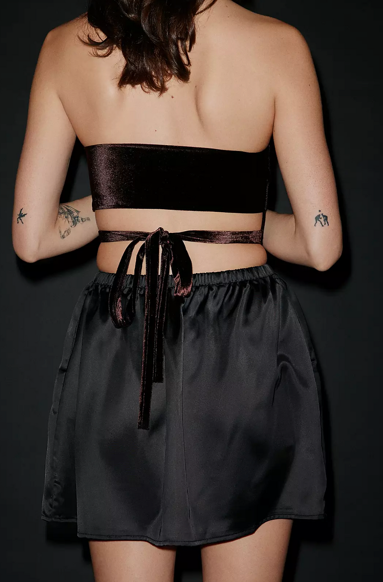 Moon Light Velvet Satin Dress